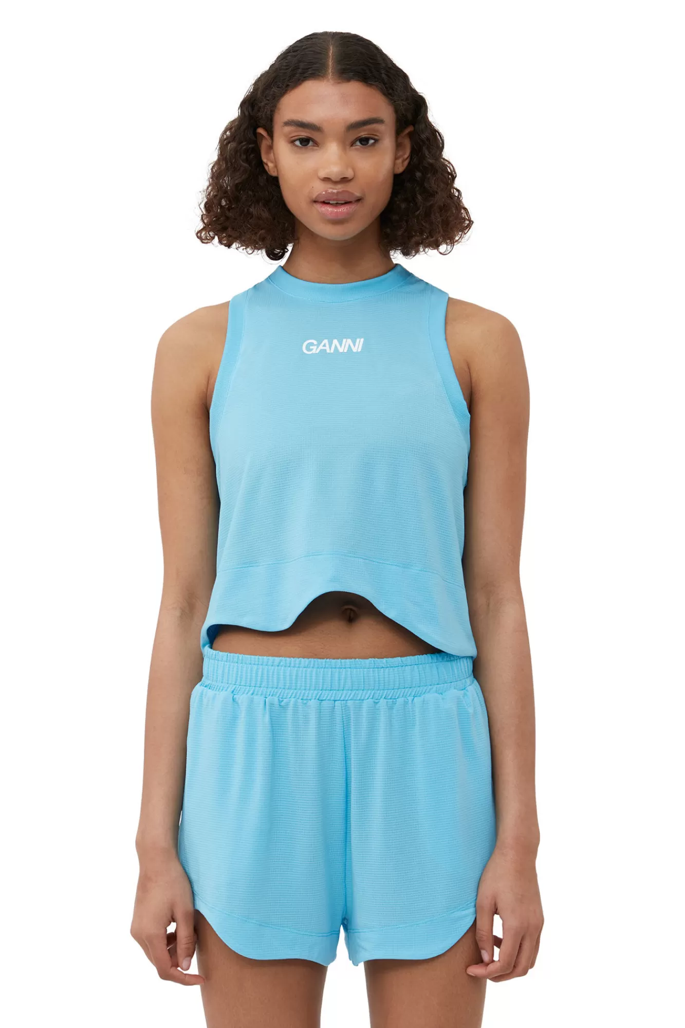 Active Mesh Top>GANNI Best Sale