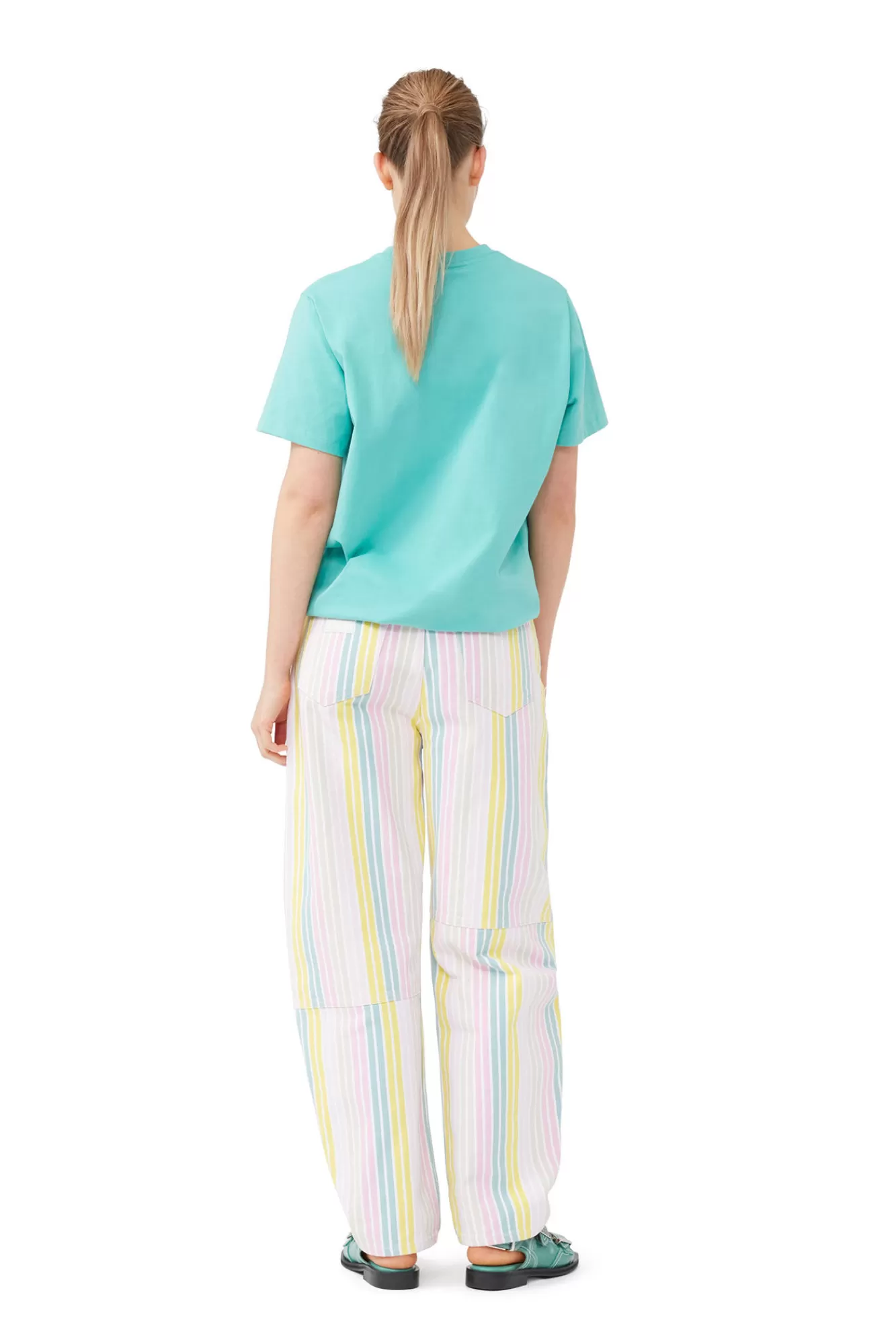 Basic Jersey Gym Relaxed T-Shirt>GANNI Fashion