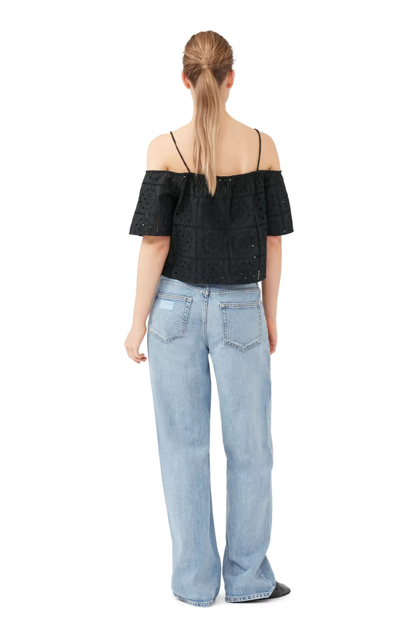 Broderie Anglaise Top>GANNI Cheap