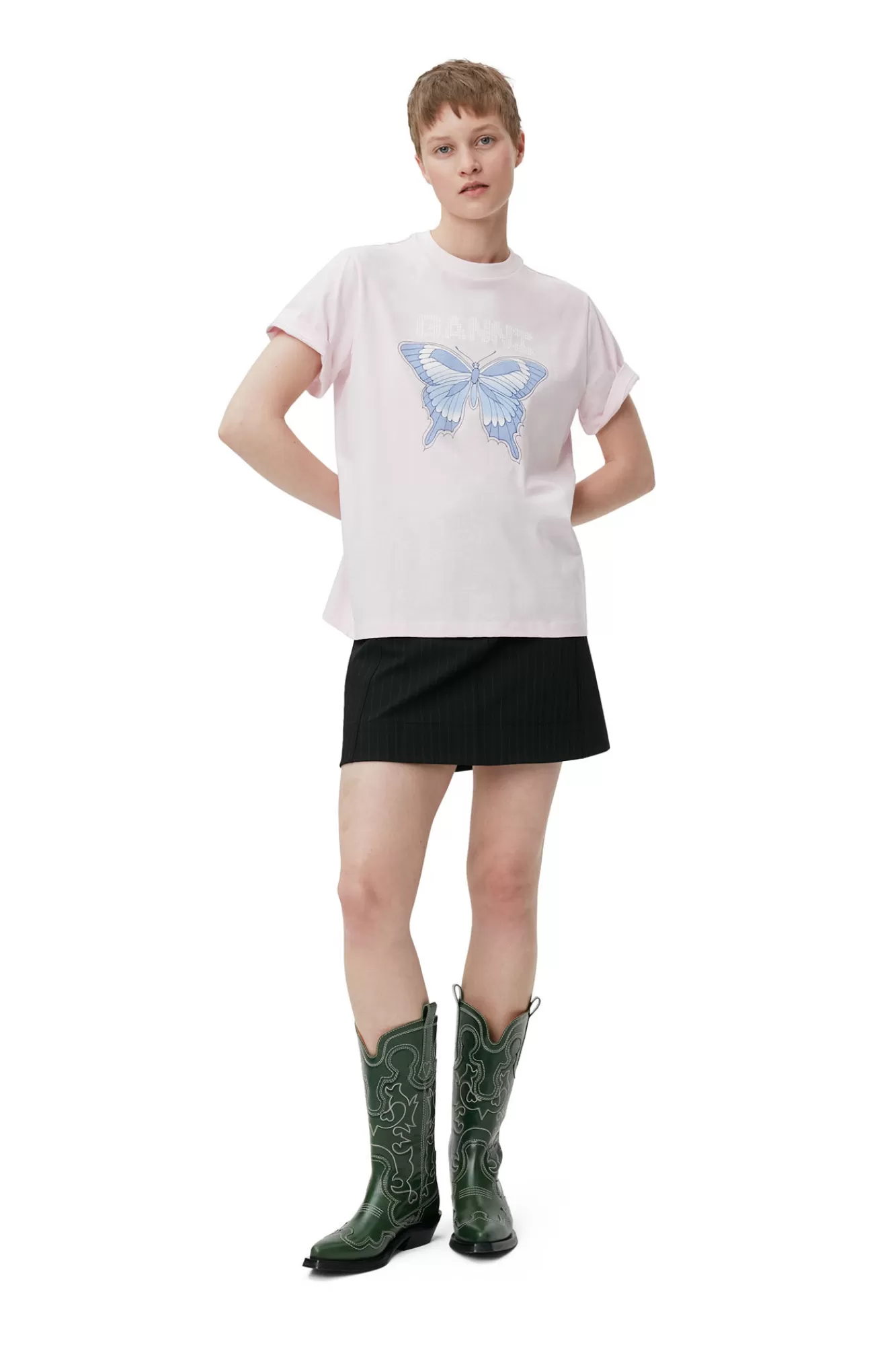 Butterfly Relaxed T-Shirt>GANNI Flash Sale