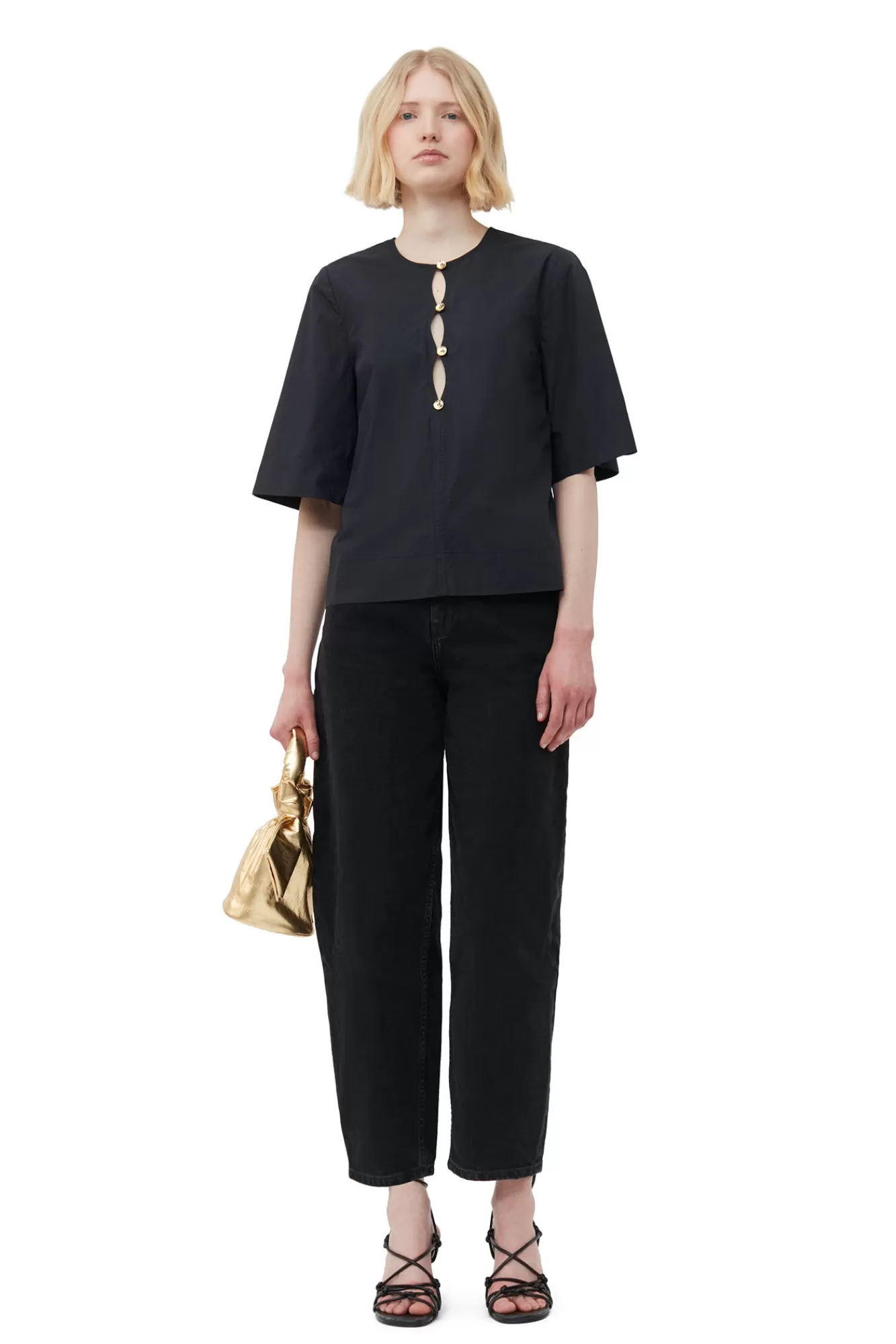 Cotton Poplin Blouse>GANNI Best Sale
