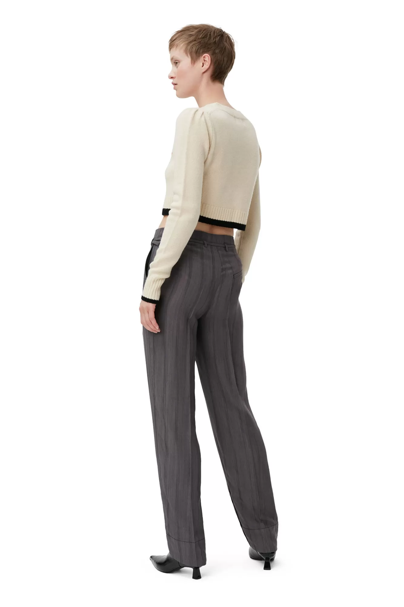 Drapey Stripe Pants>GANNI Hot
