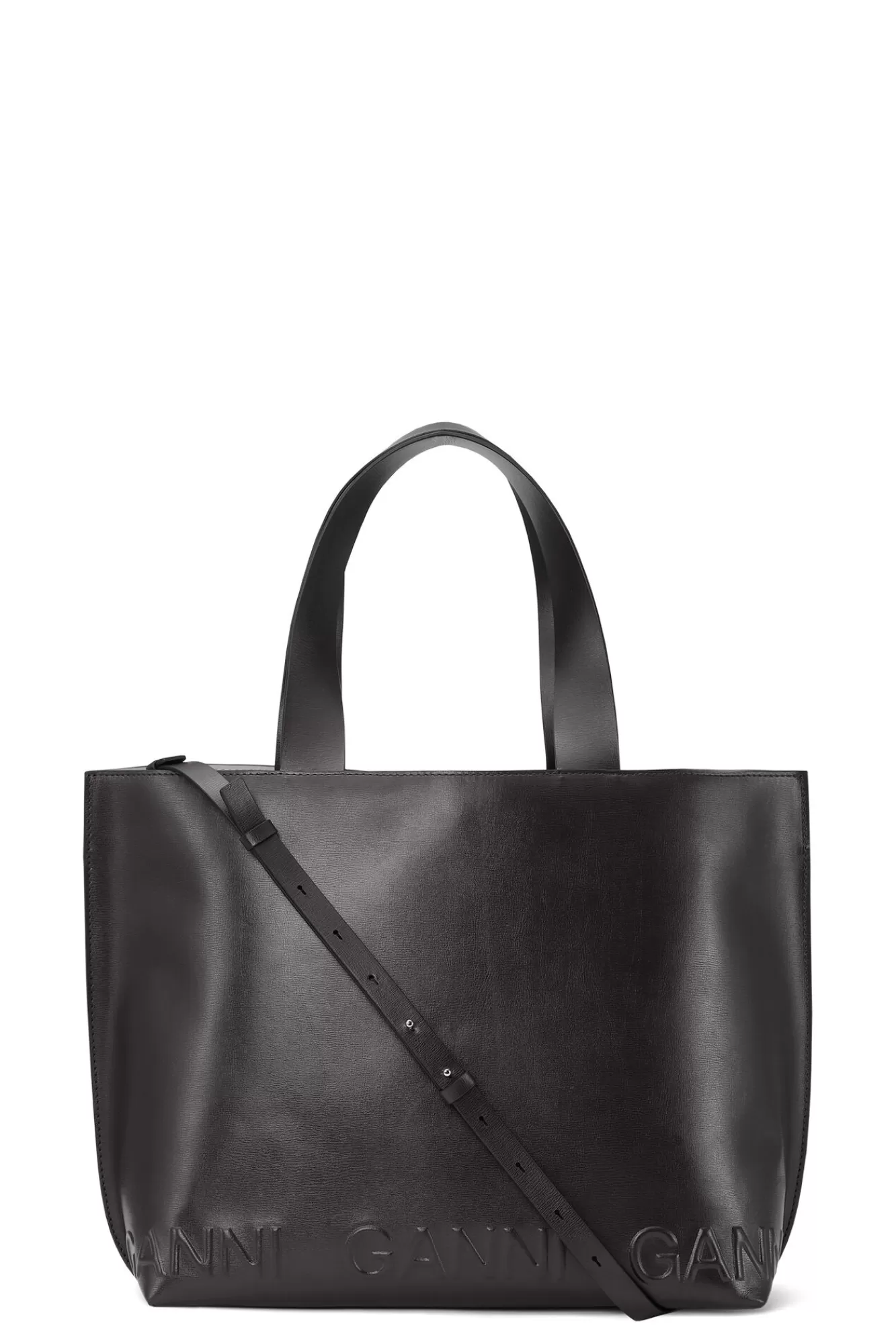 East West Tote Logo Bag>GANNI Discount