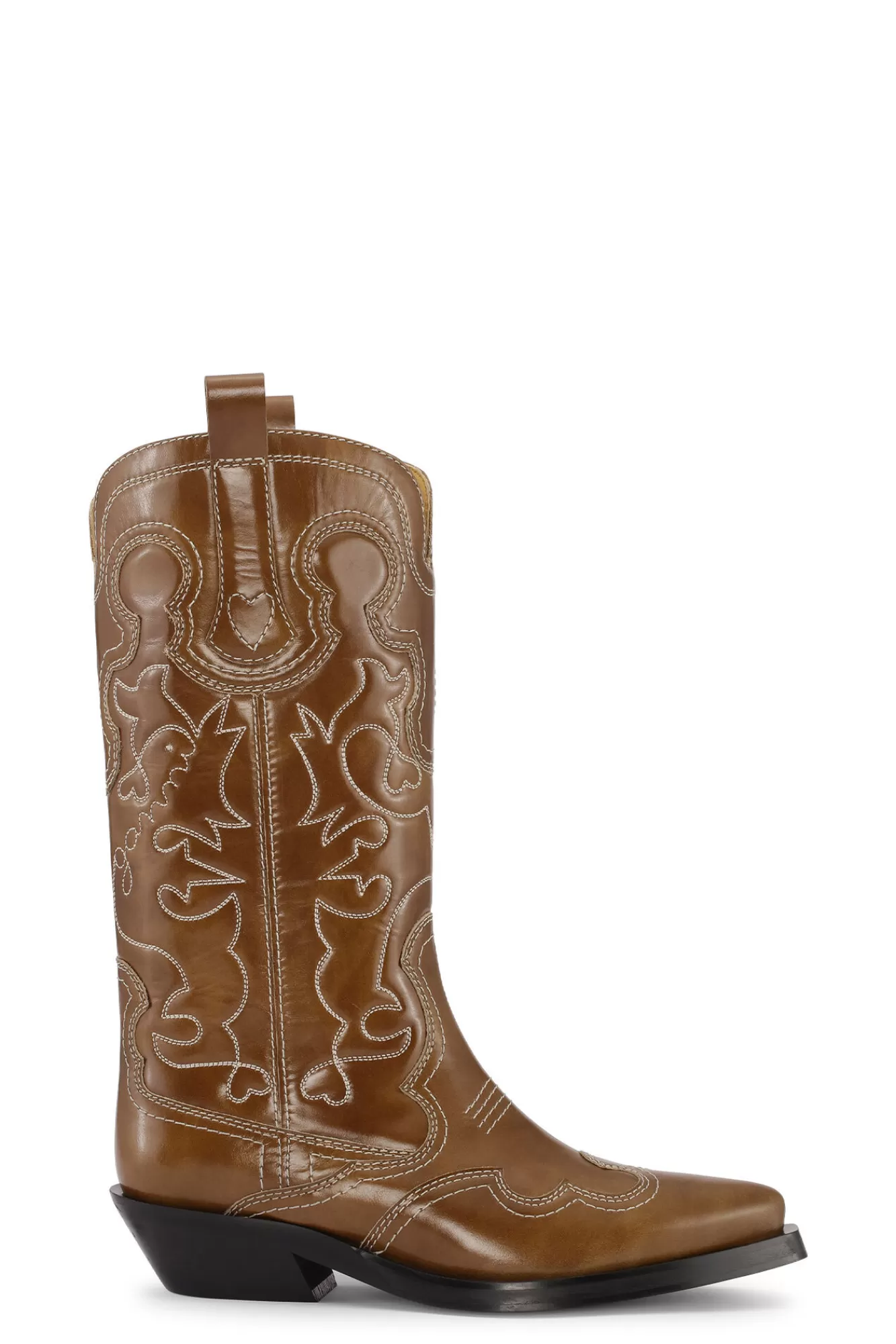 Embroidered Western Boots>GANNI Cheap