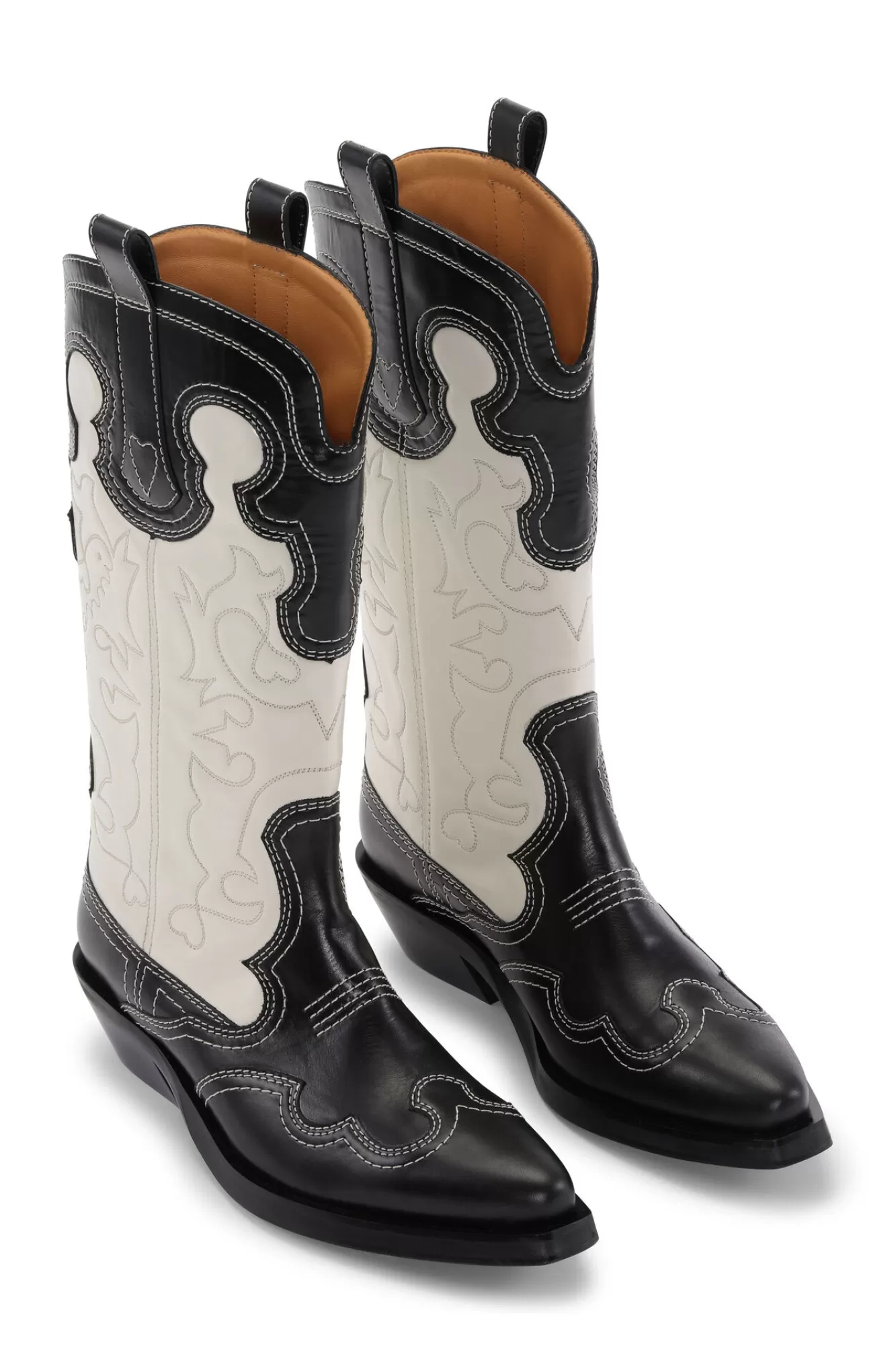 Embroidered Western Boots>GANNI Fashion
