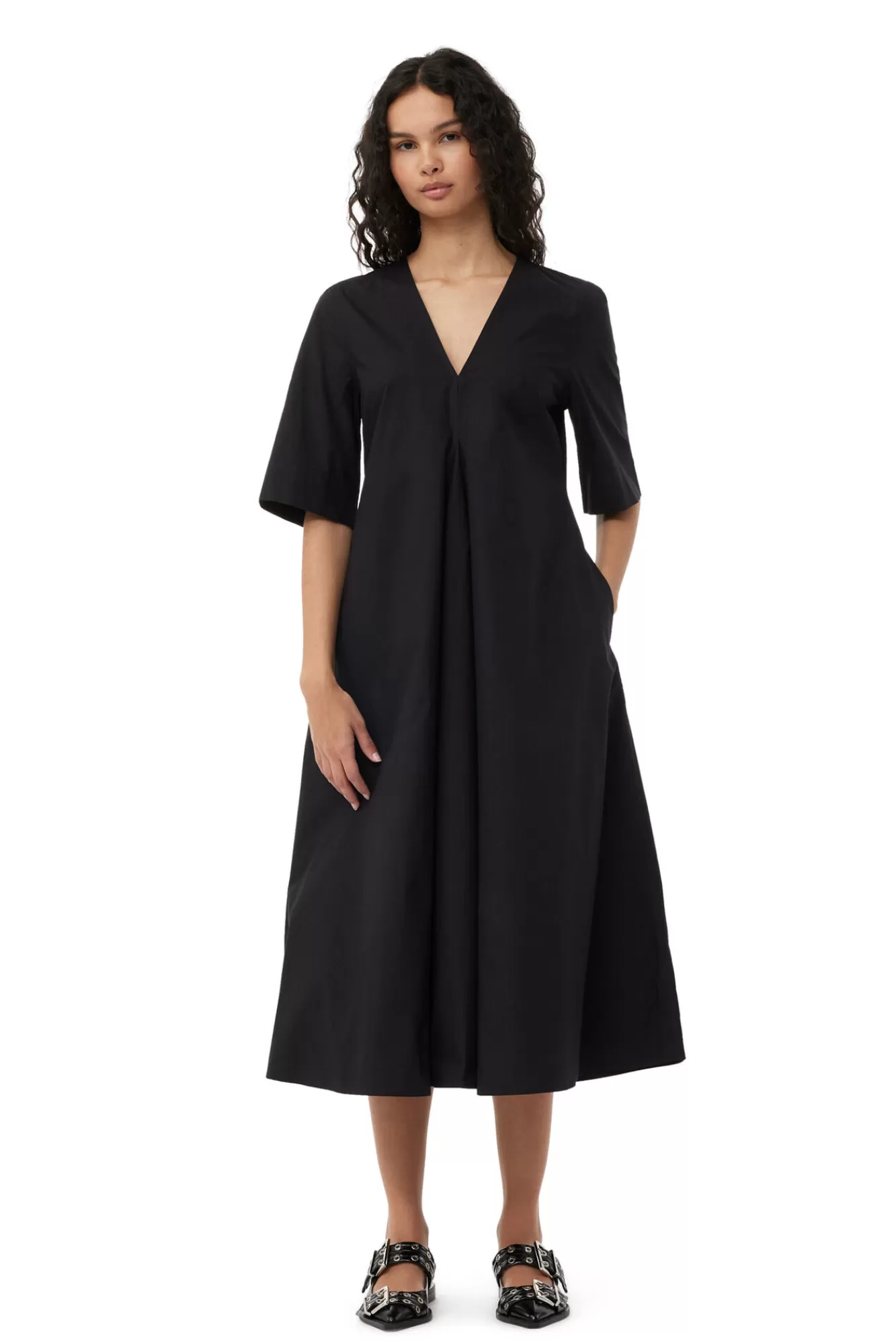 Exclusive Cotton Poplin Maxi Dress>GANNI Cheap