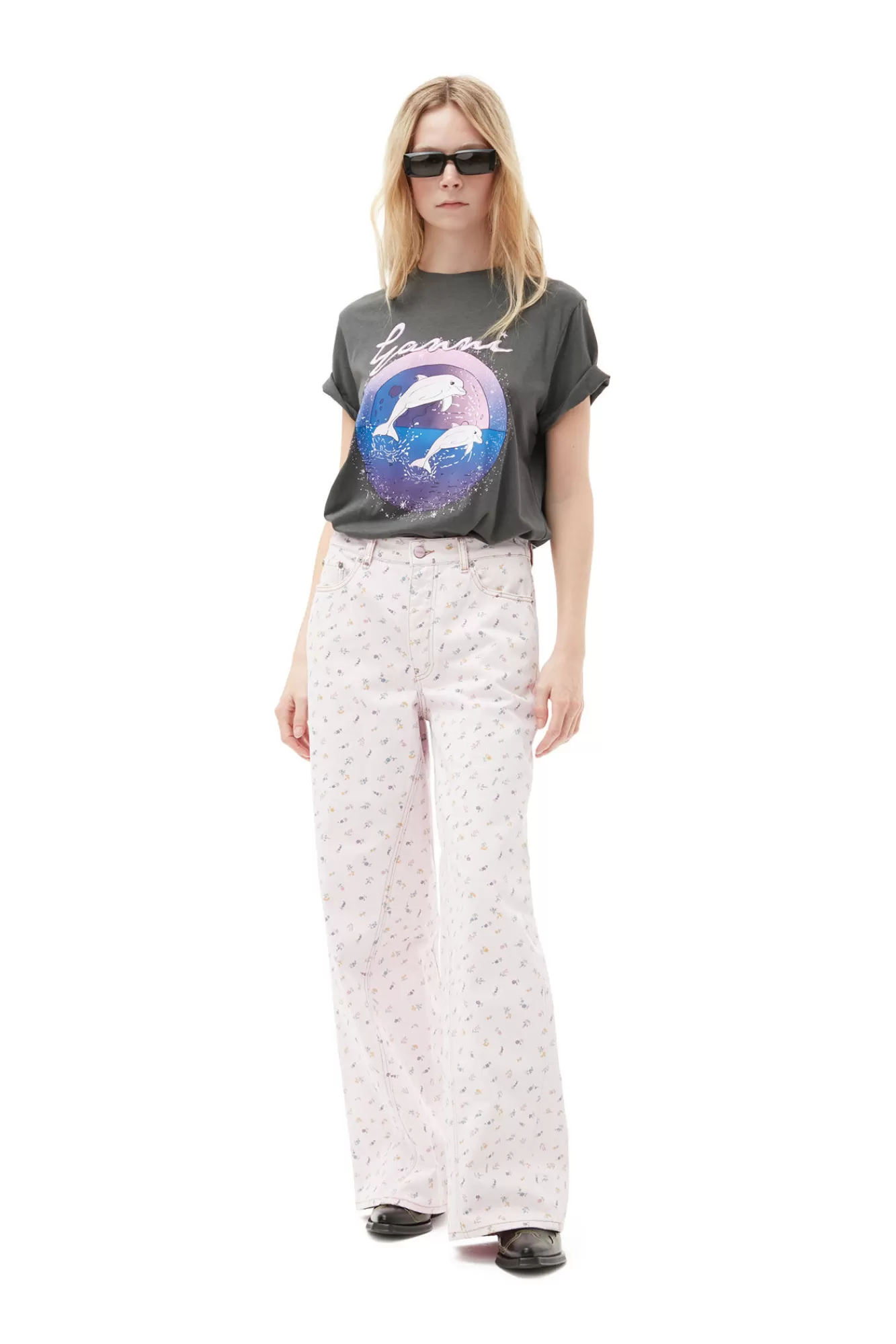 Fabrics Of The Future Relaxed Dolphin T-Shirt>GANNI Outlet