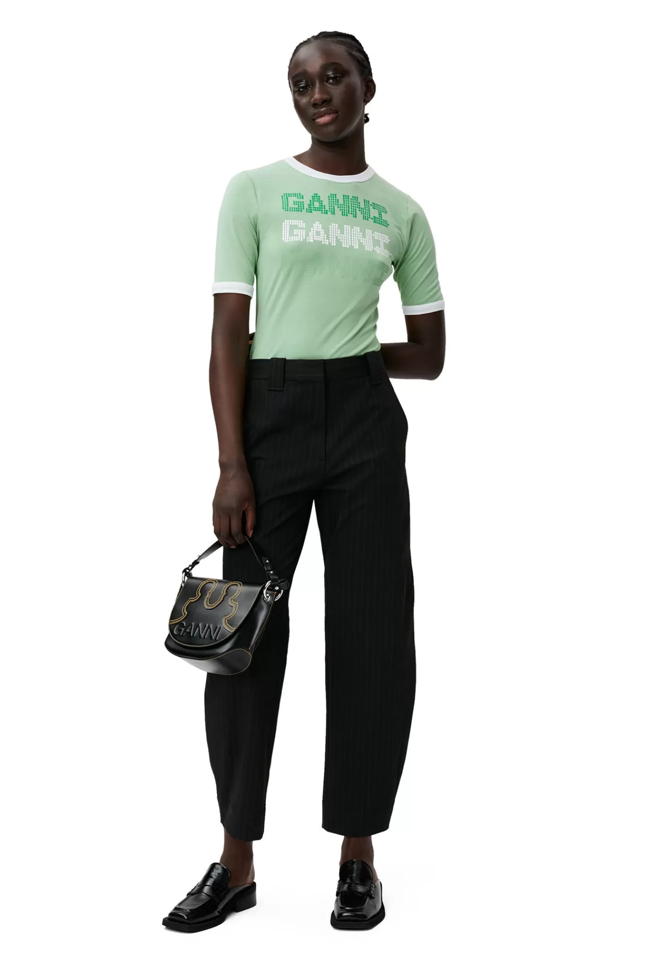 Fitted T-Shirt>GANNI Fashion