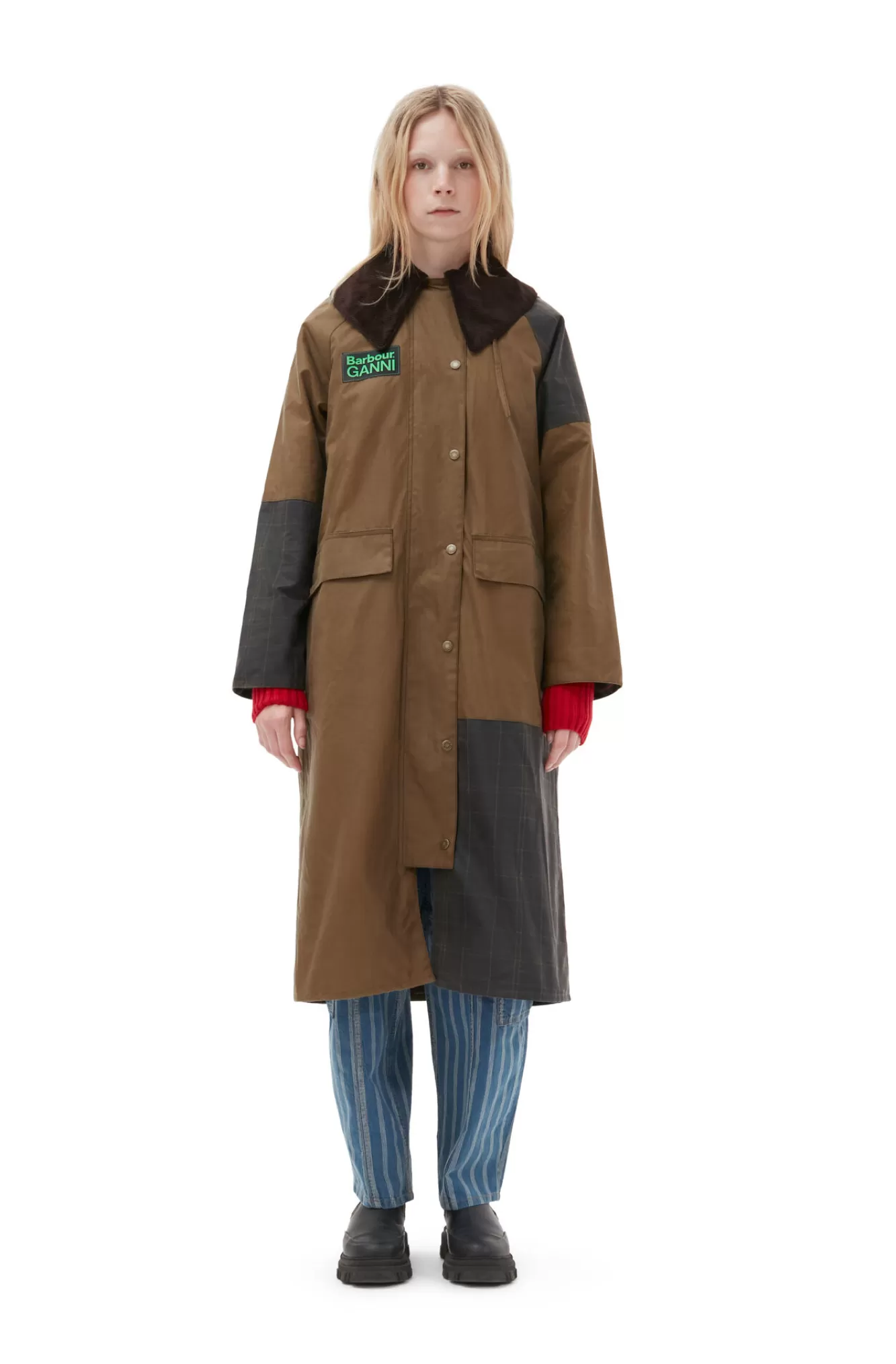 X Barbour Burghley Coat>GANNI Shop