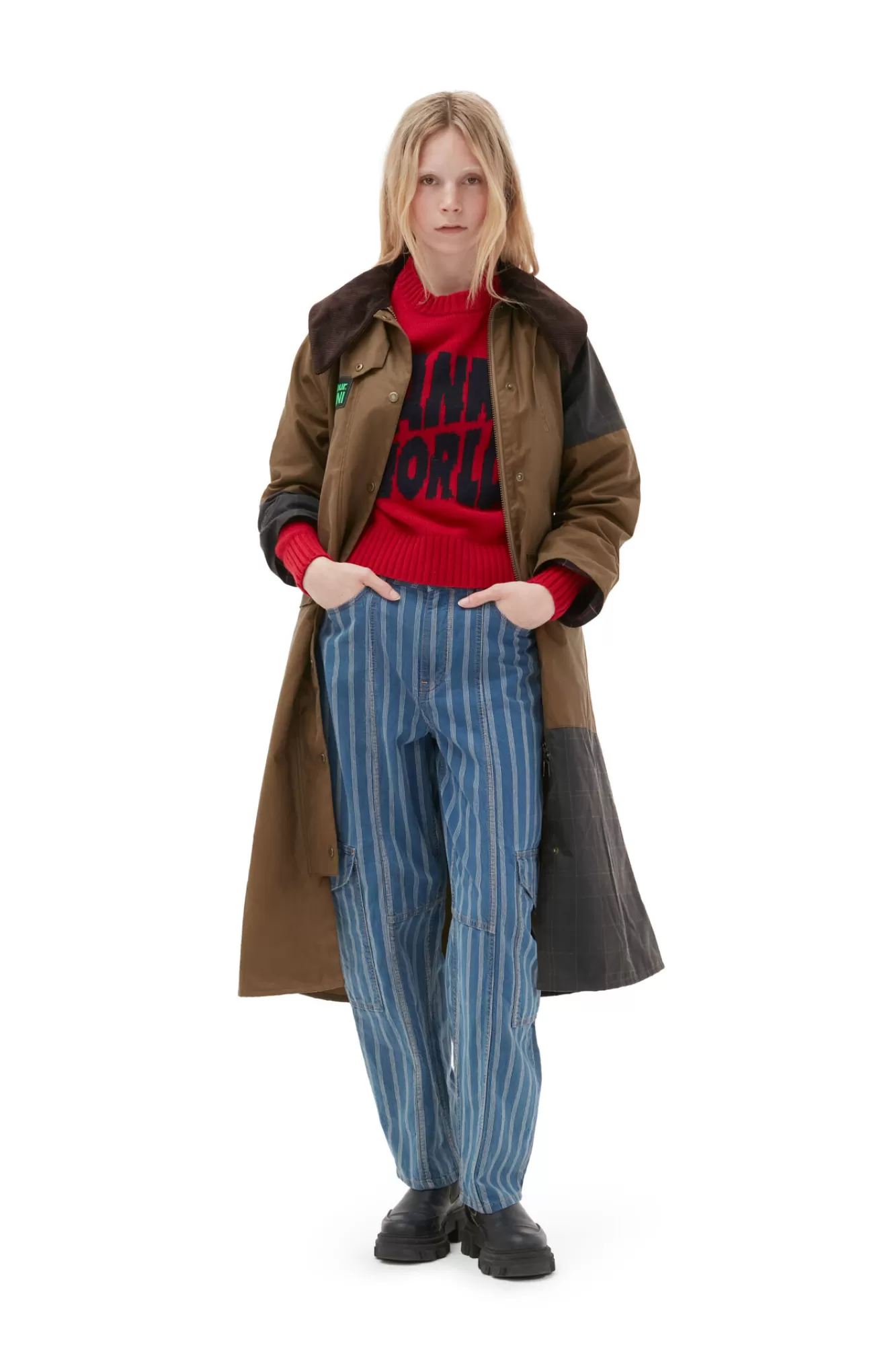 X Barbour Burghley Coat>GANNI Shop