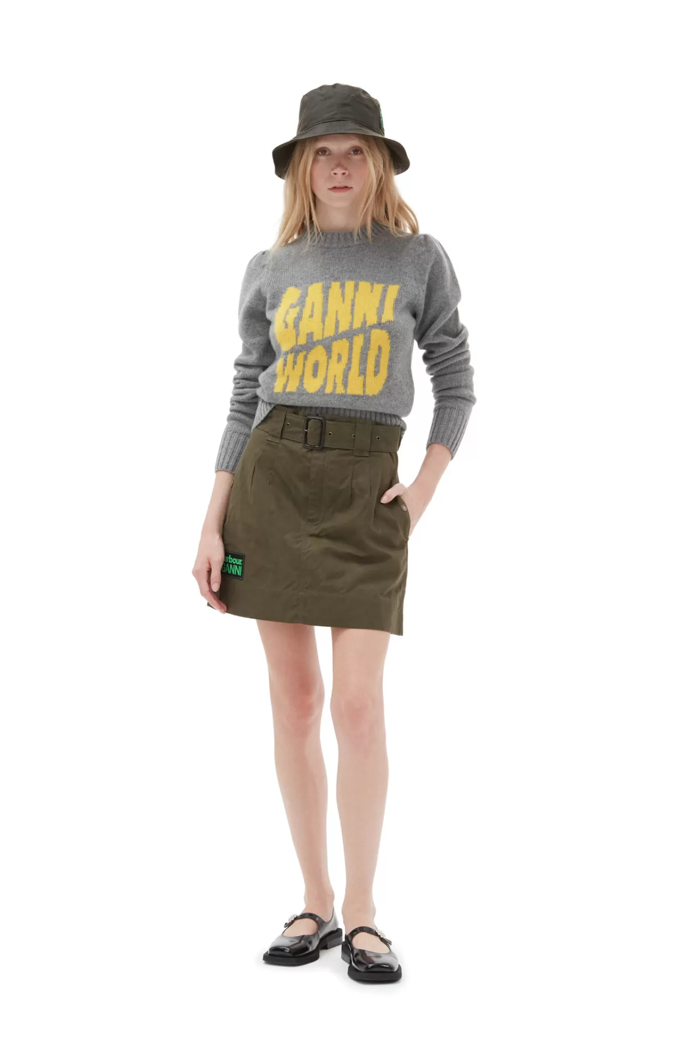 X Barbour Skirt>GANNI Fashion