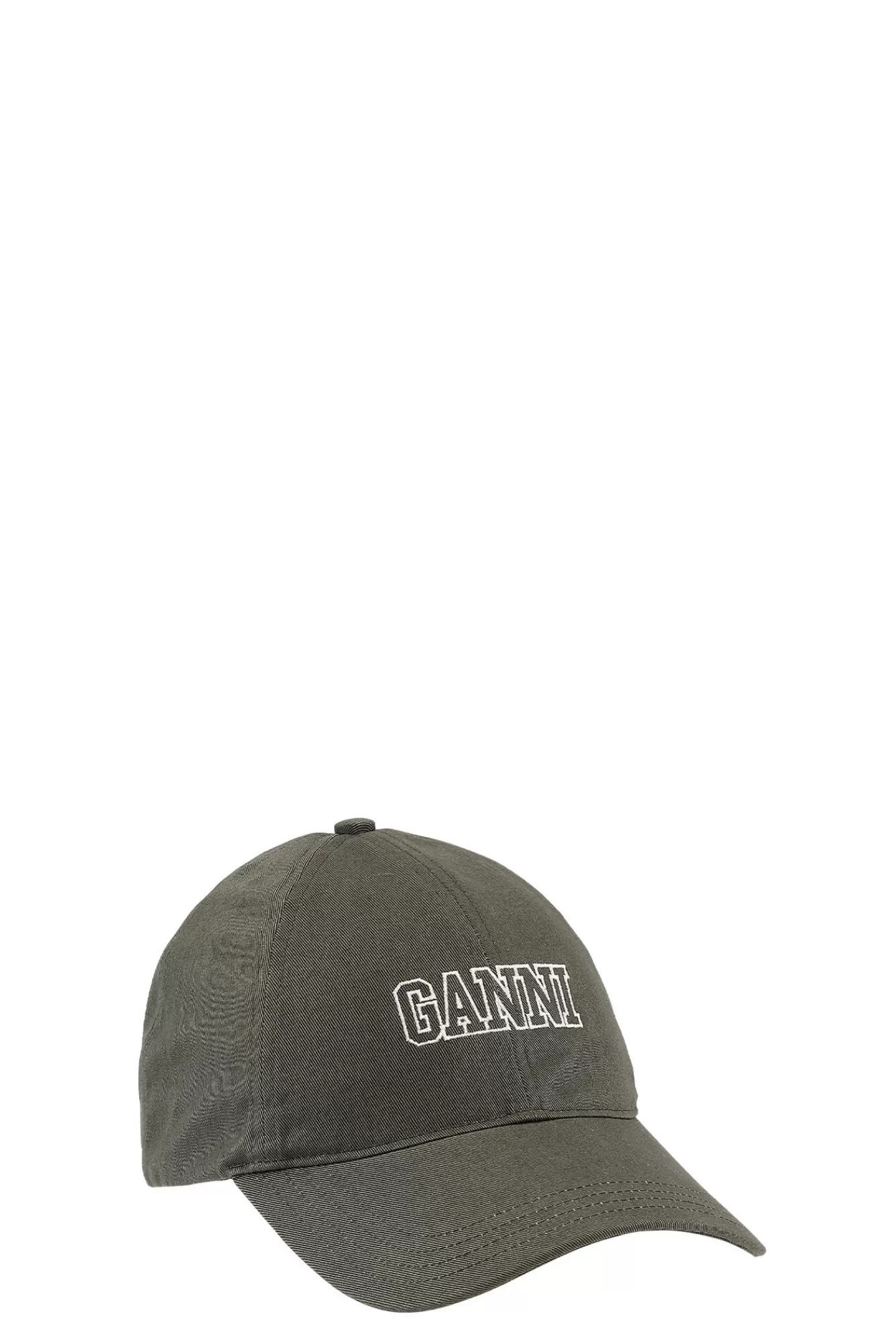 Green Embroidered Logo Cap>GANNI Store