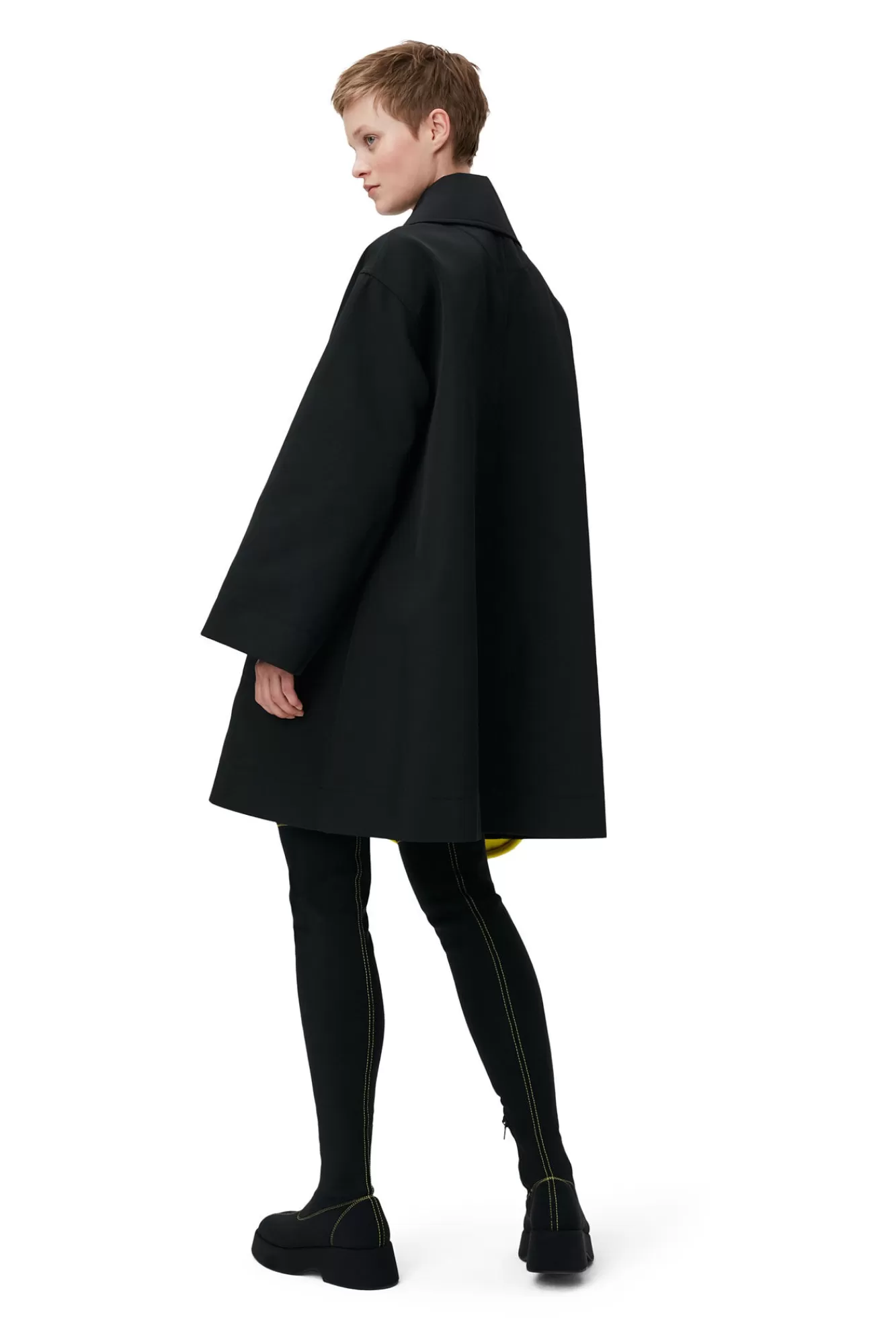 Heavy Twill Oversized Midi Jacket>GANNI Shop