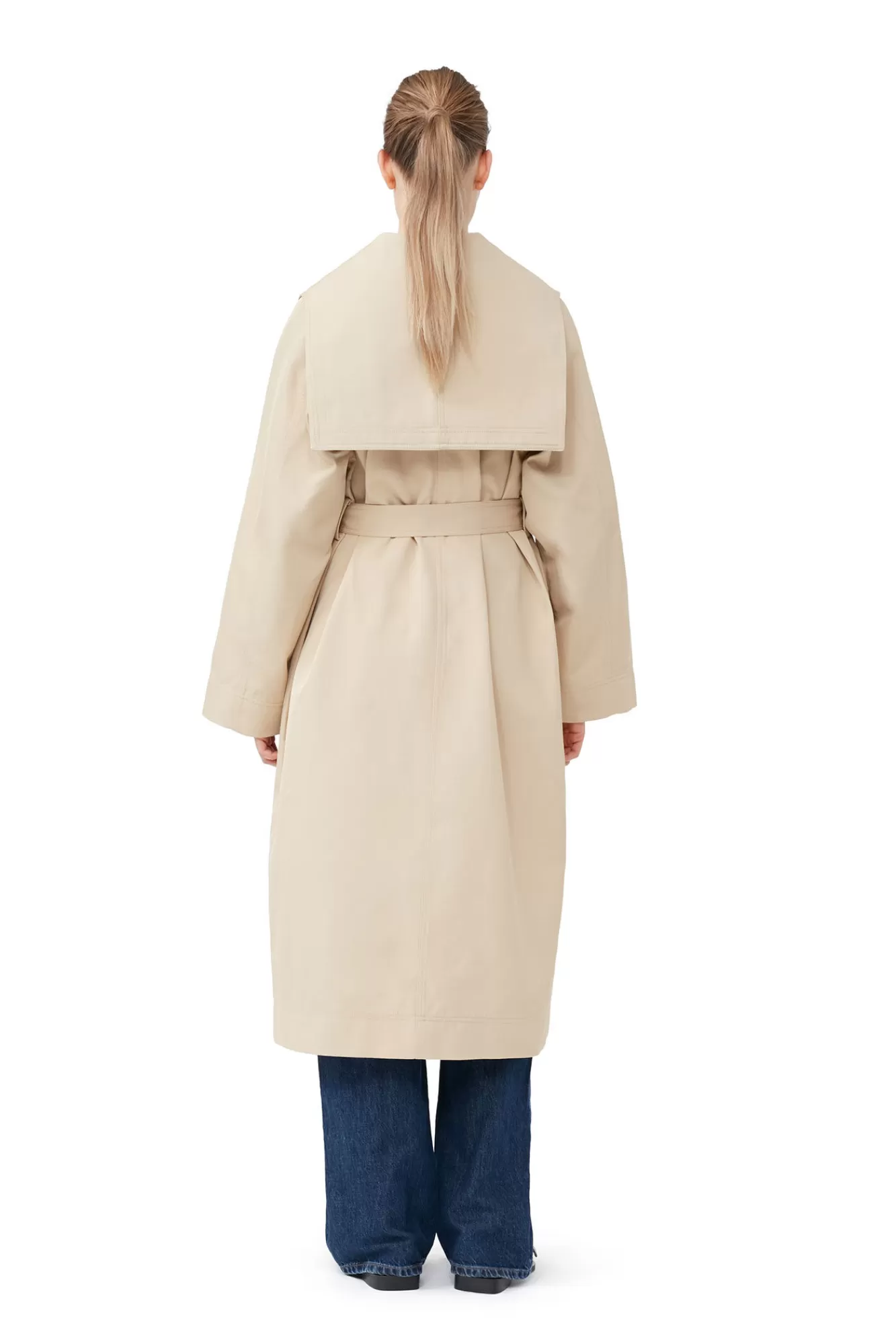 Heavy Twill Oversized Trench Coat>GANNI Flash Sale