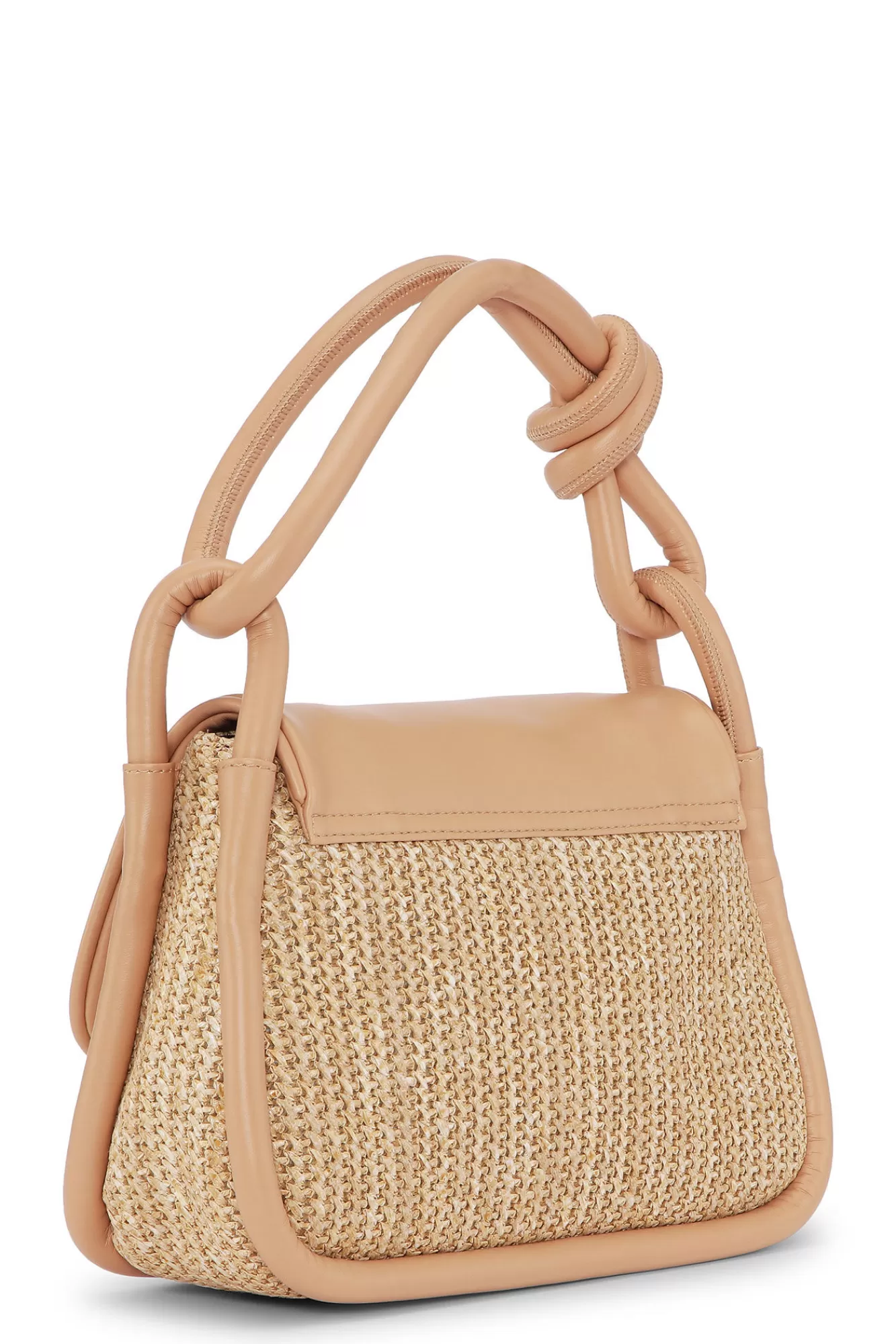 Knot Flap Over Raffia Bag>GANNI Shop