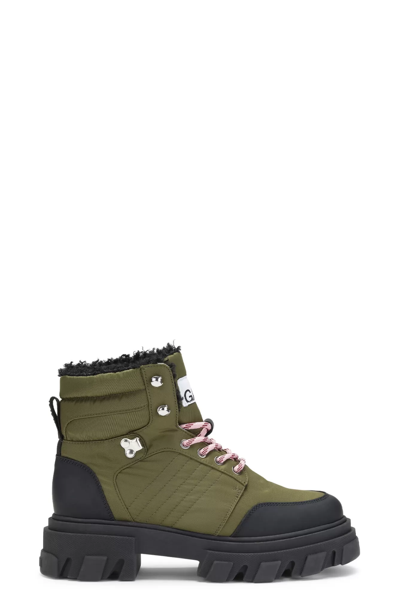 Lace-Up Hiking Boots>GANNI Outlet