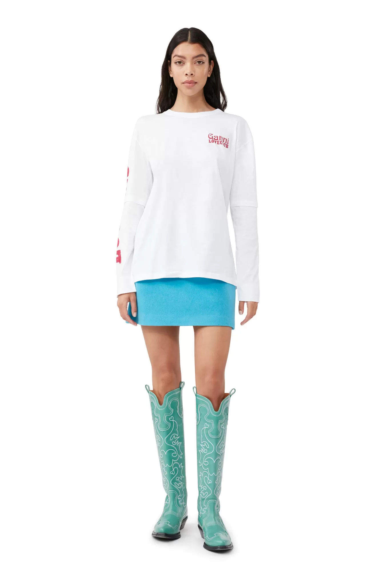 Layered Long Sleeve T-Shirt>GANNI Flash Sale