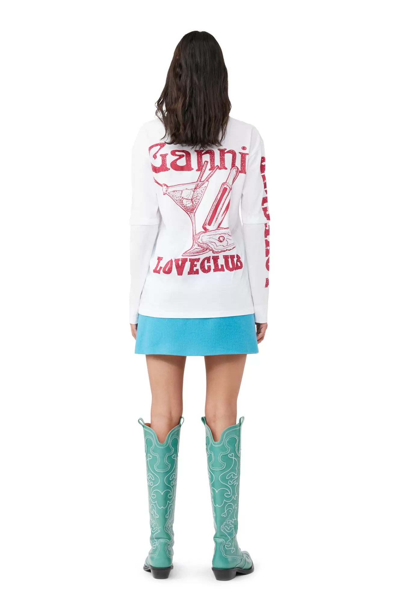 Layered Long Sleeve T-Shirt>GANNI Flash Sale
