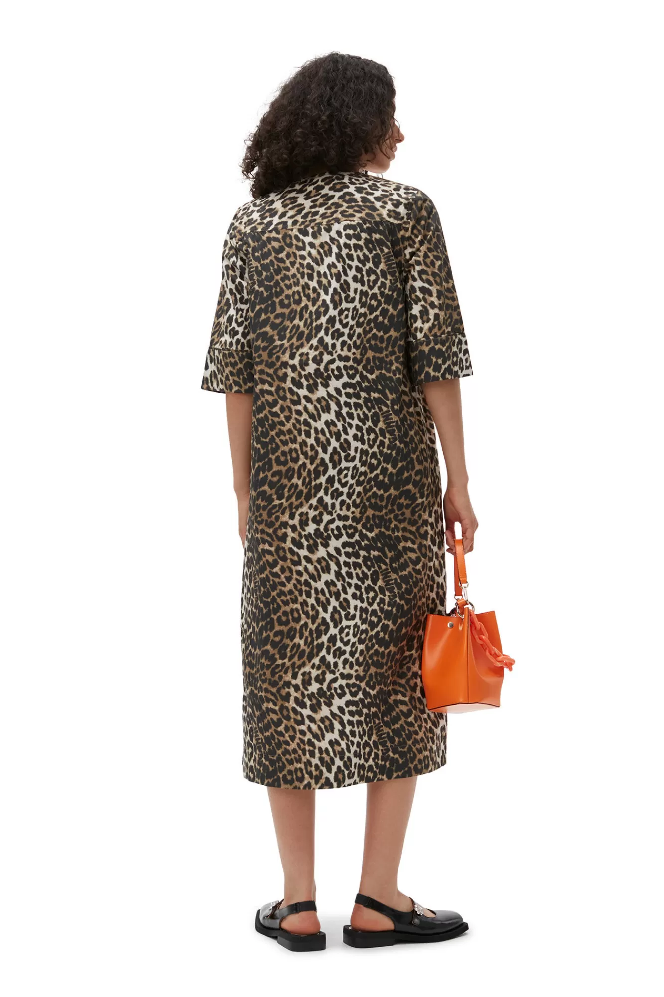 Leopard Wide Midi Dress>GANNI Outlet