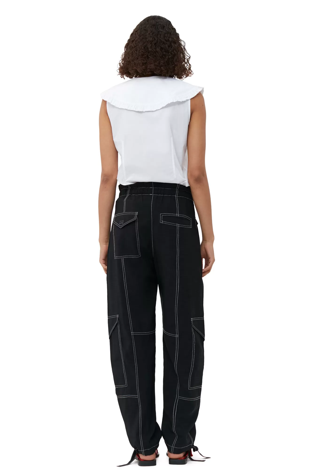 Light Slub Pocket Pants>GANNI Cheap