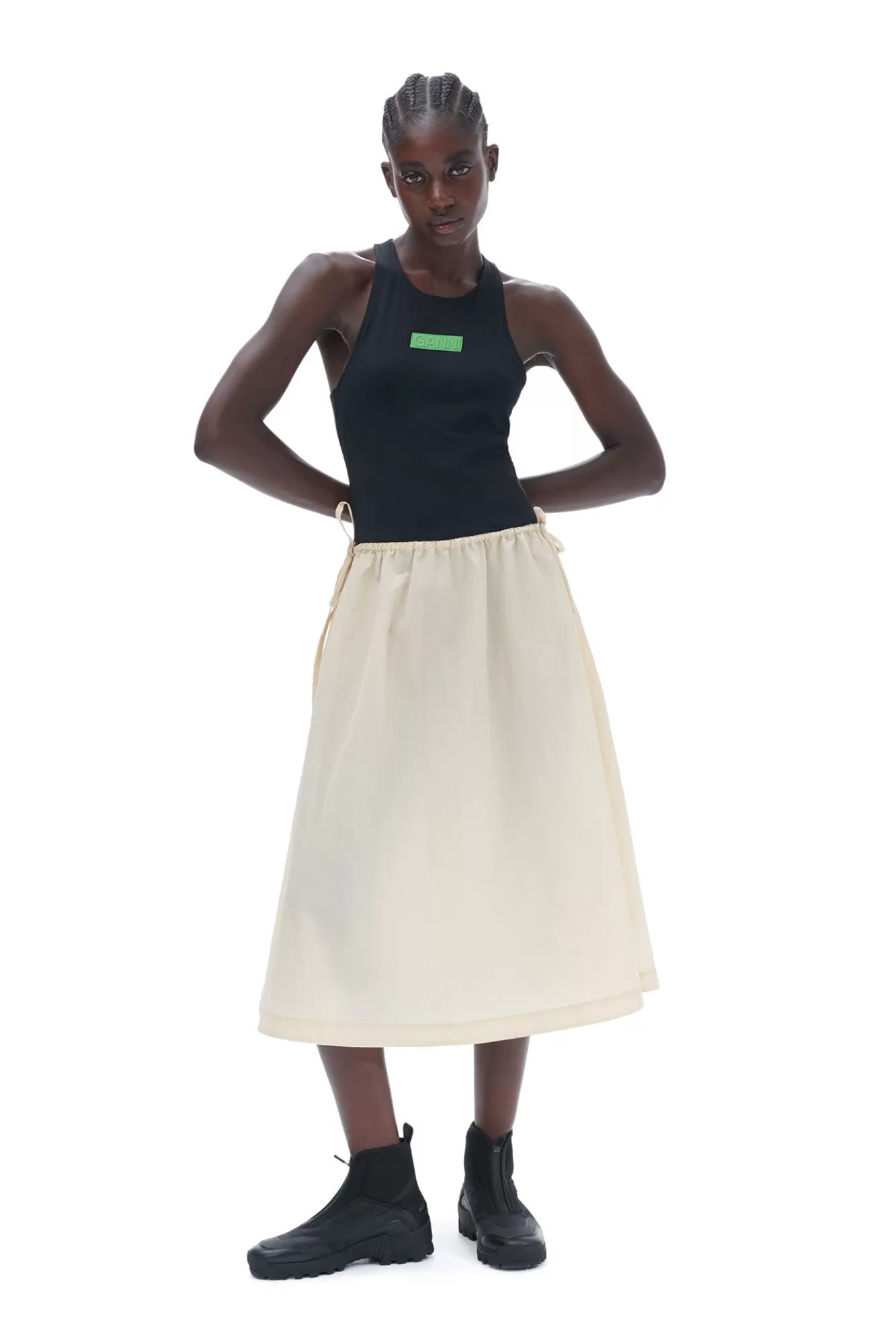 Light Tech Drawstring Dress>GANNI Best
