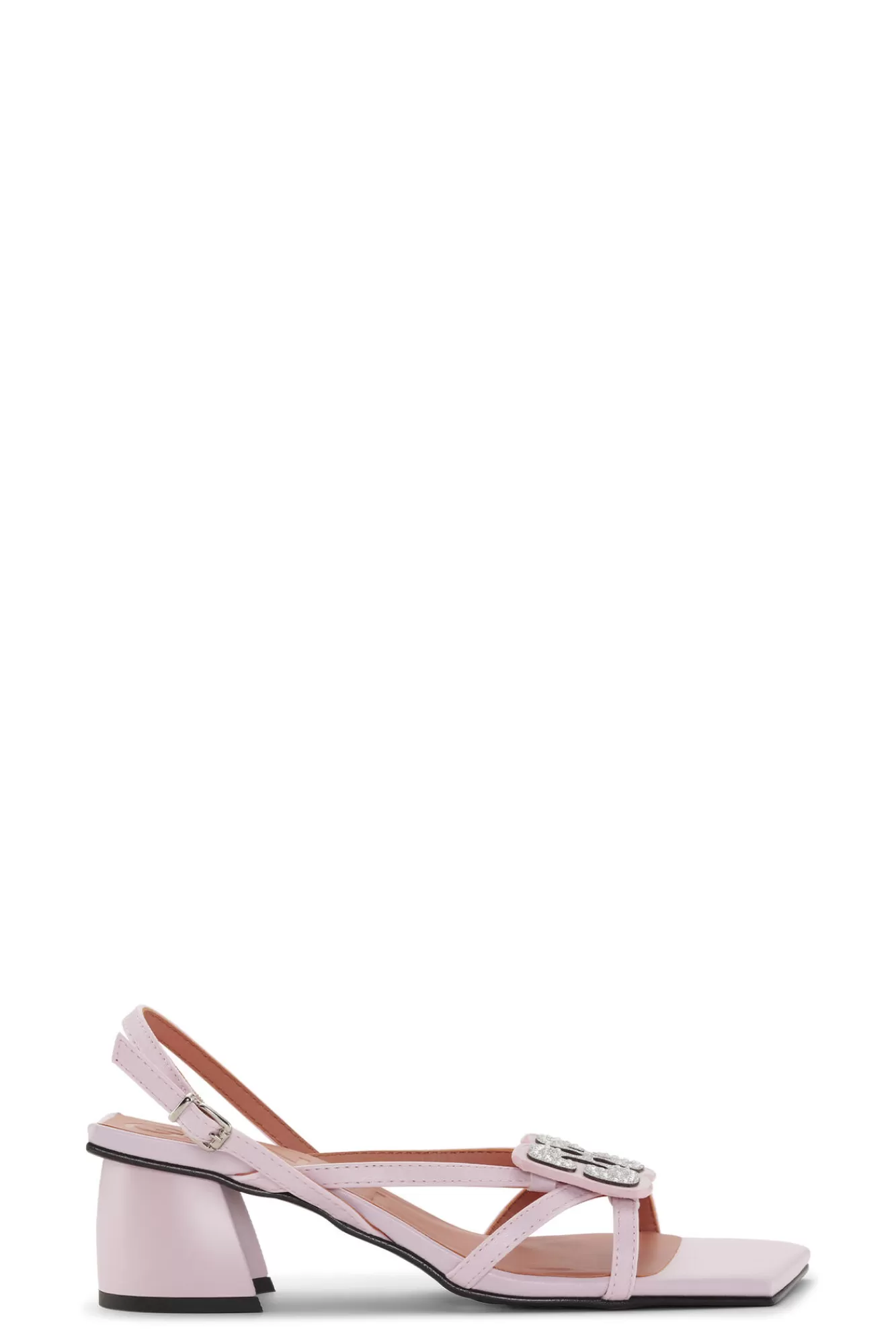 Lilac Butterfly Strass Kitten Heel Sandals>GANNI Cheap