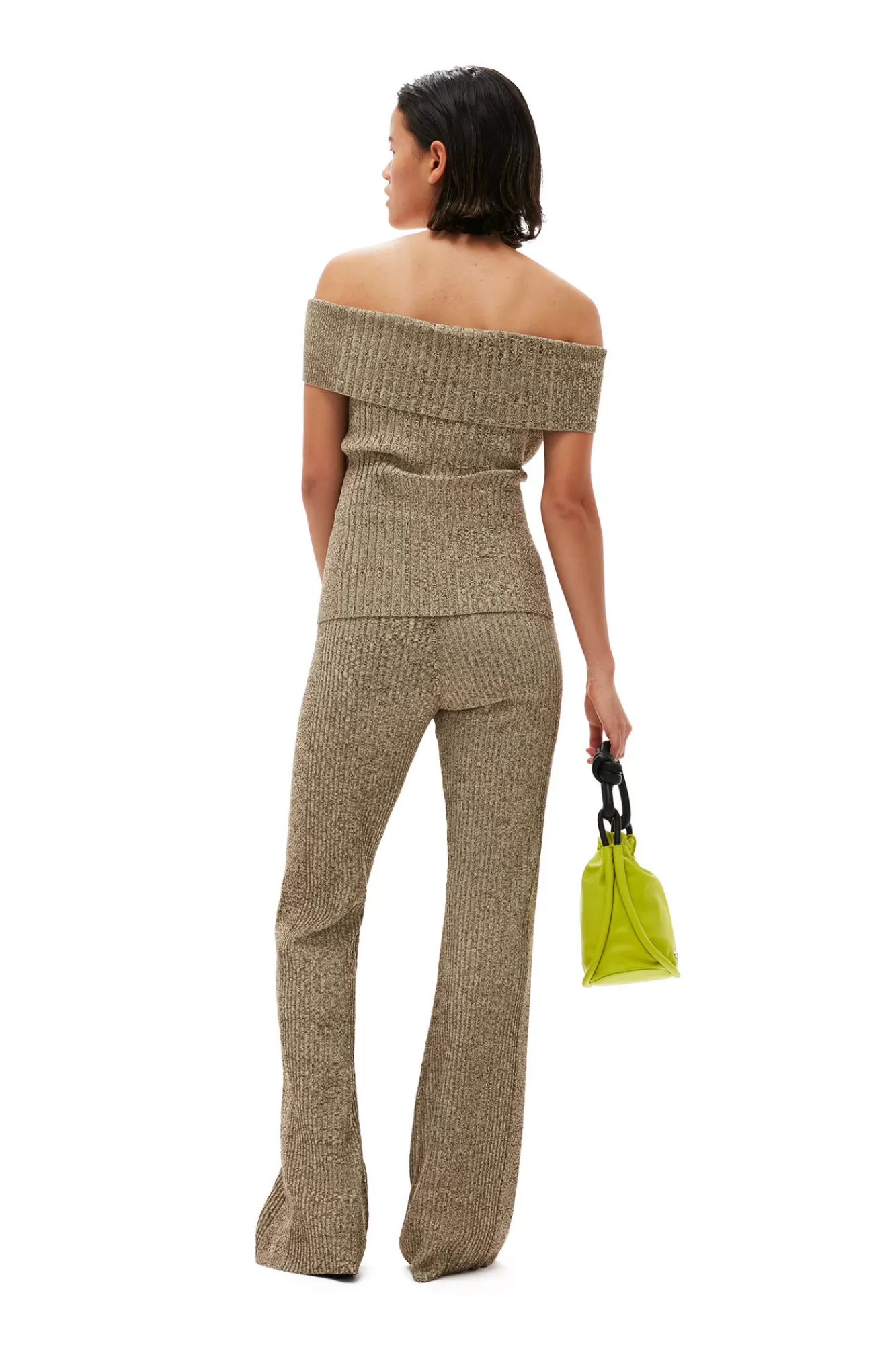 Melange Knit Pants>GANNI Cheap
