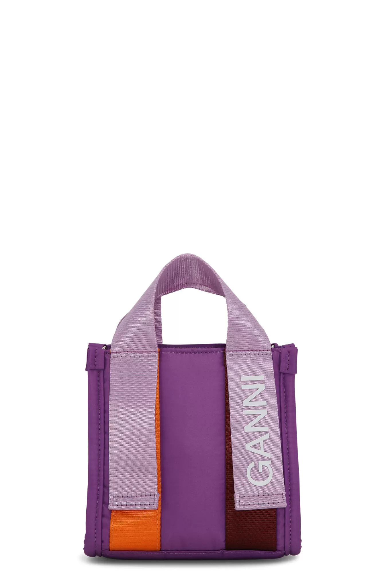 Mini Purple Tech Tote>GANNI Online