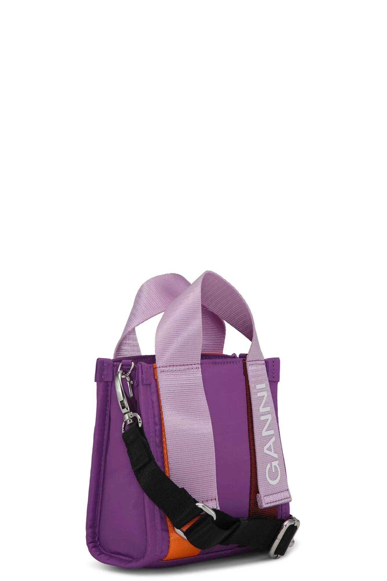 Mini Purple Tech Tote>GANNI Online