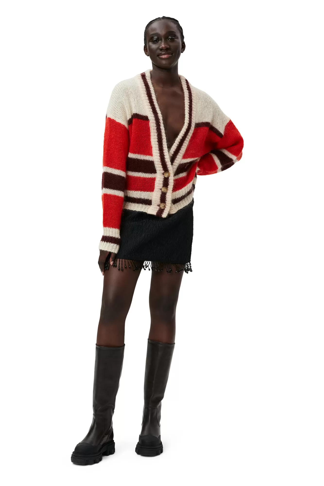 Mohair Cardigan>GANNI Fashion