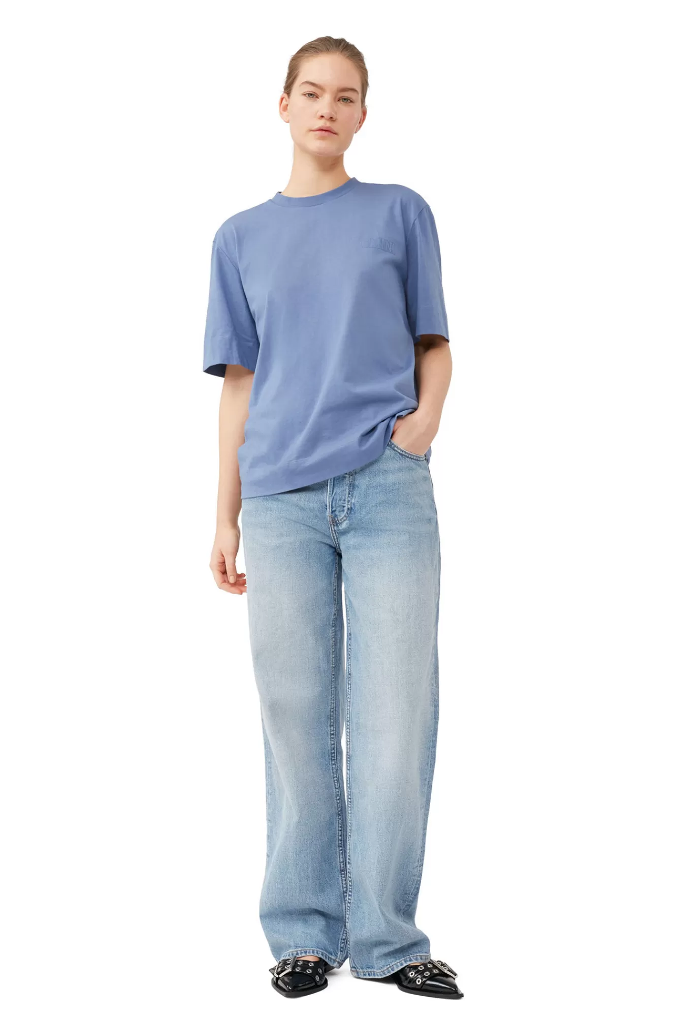 O-Neck T-Shirt>GANNI Best Sale