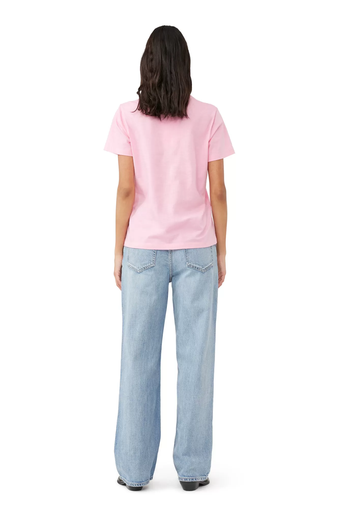 Raspberry Relaxed T-Shirt>GANNI Cheap