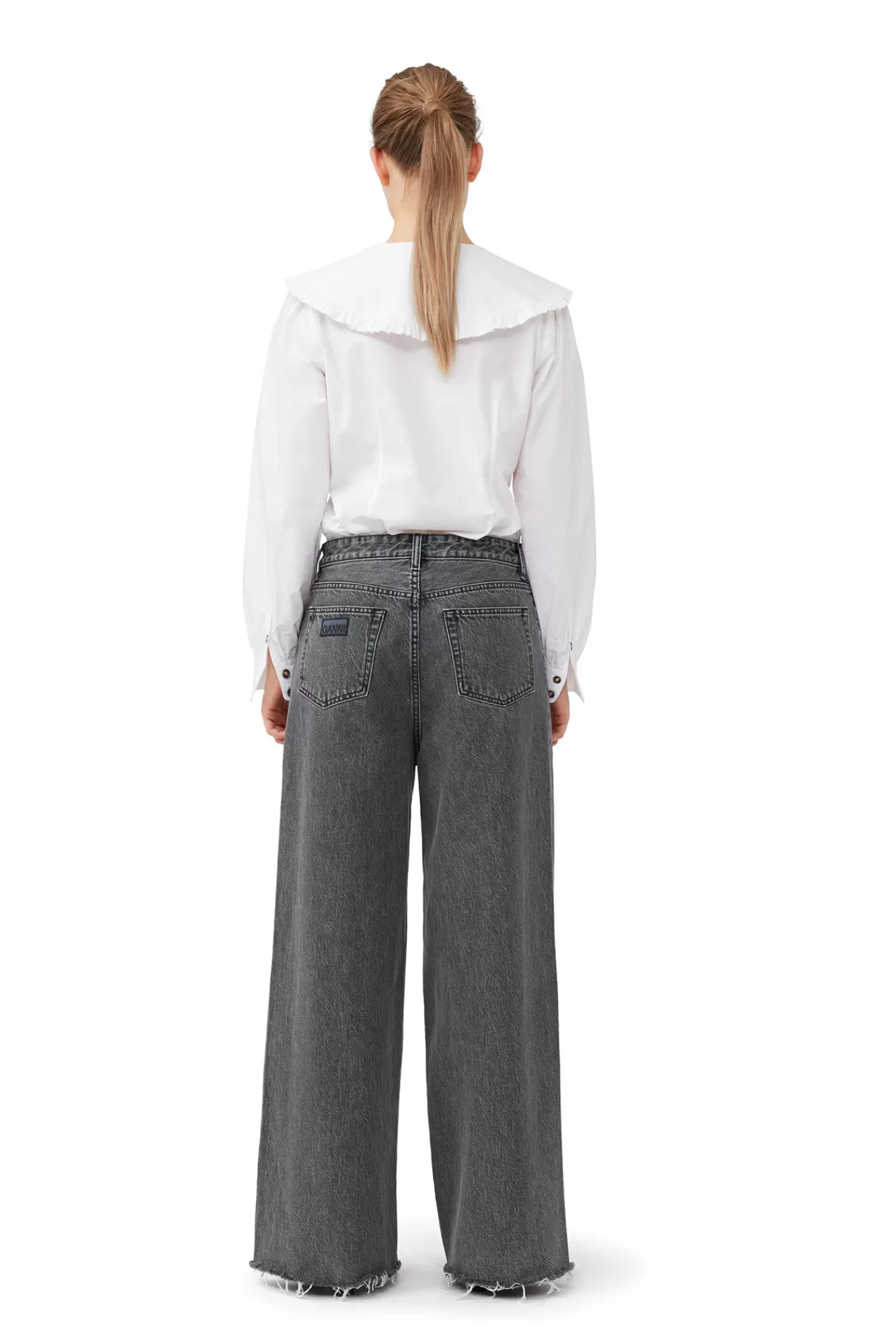 Re-Cut Wide Drawstring Jeans>GANNI Outlet
