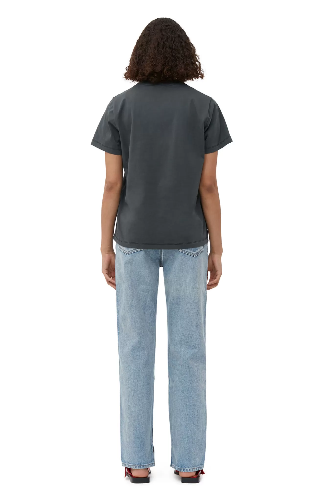 Relaxed Cat T-Shirt>GANNI Cheap