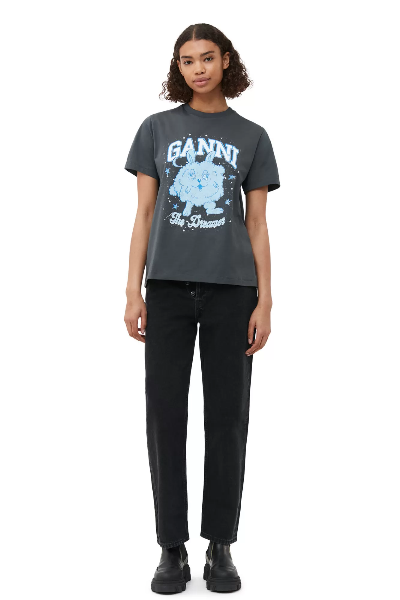 Relaxed Dream Bunny T-Shirt>GANNI Discount