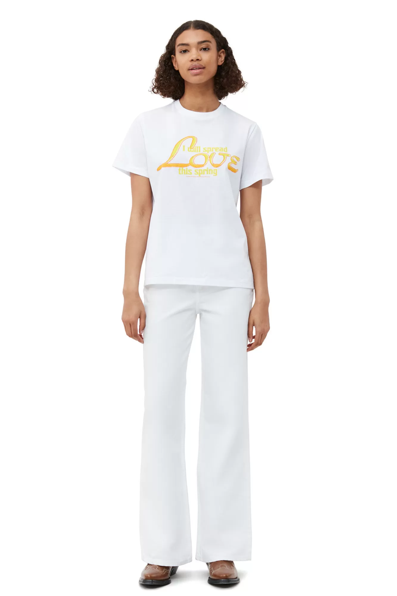 Relaxed Love T-Shirt>GANNI Flash Sale