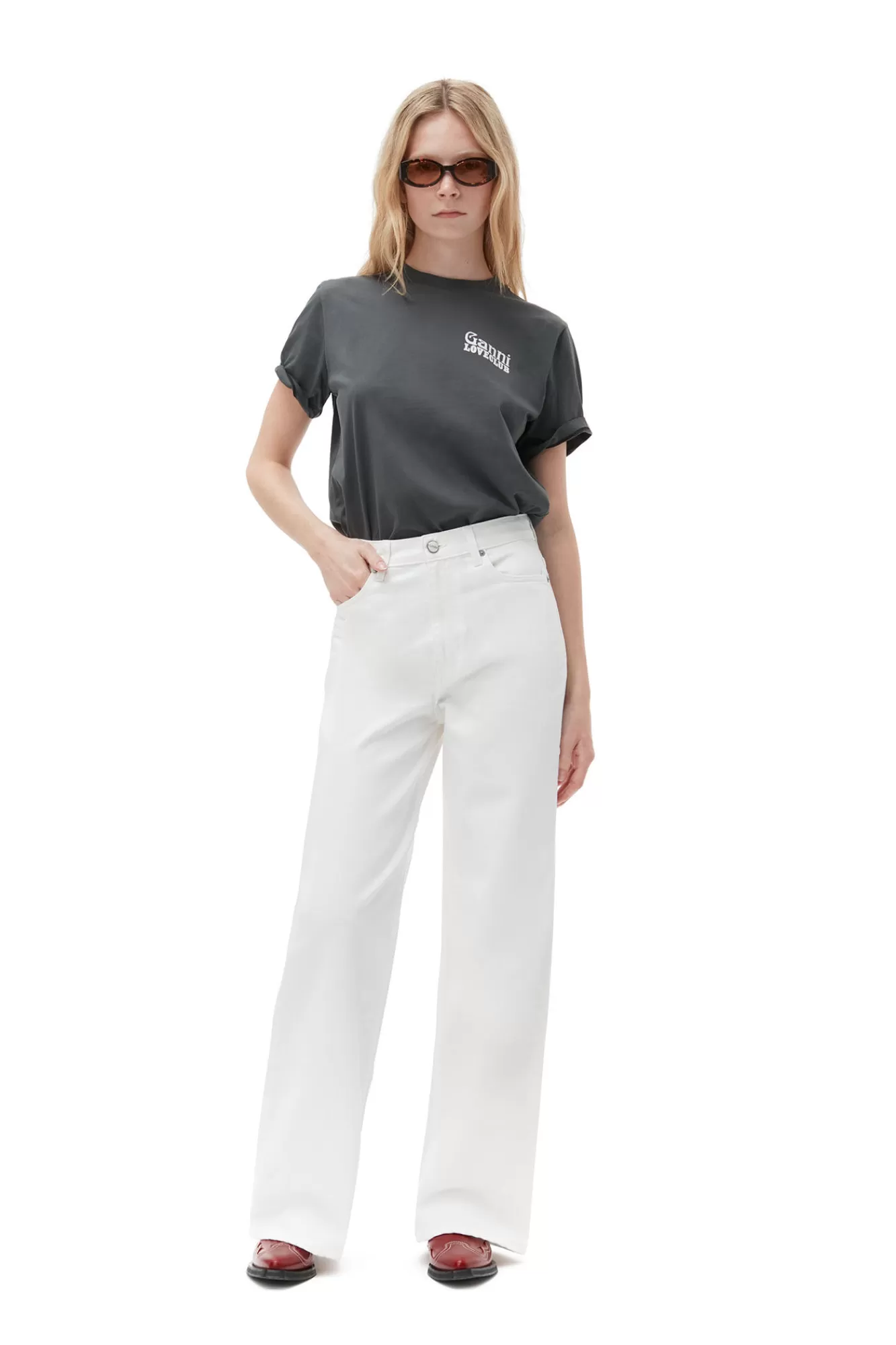 Relaxed Loveclub T-Shirt>GANNI Best Sale