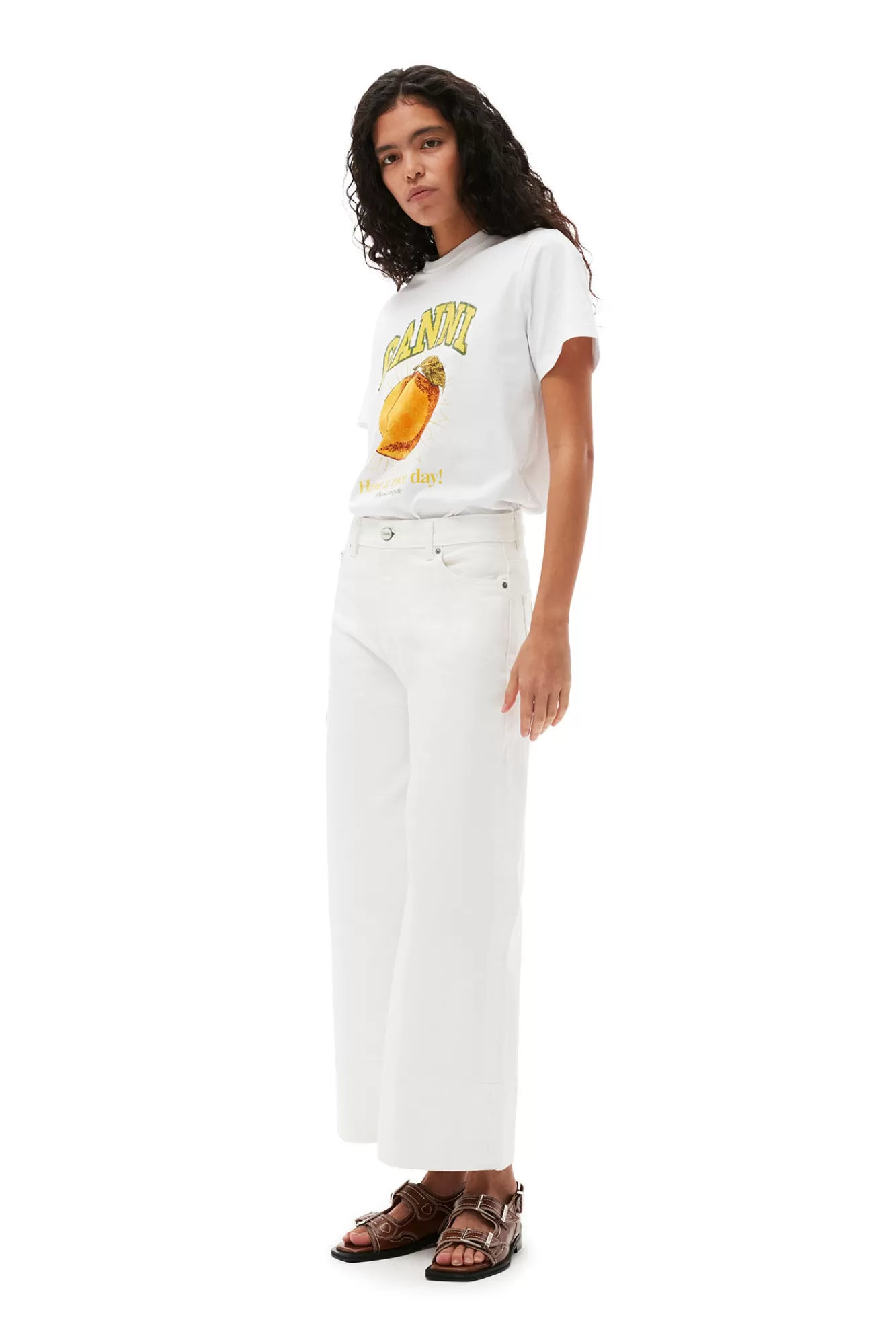 Relaxed Peach T-Shirt>GANNI Best Sale