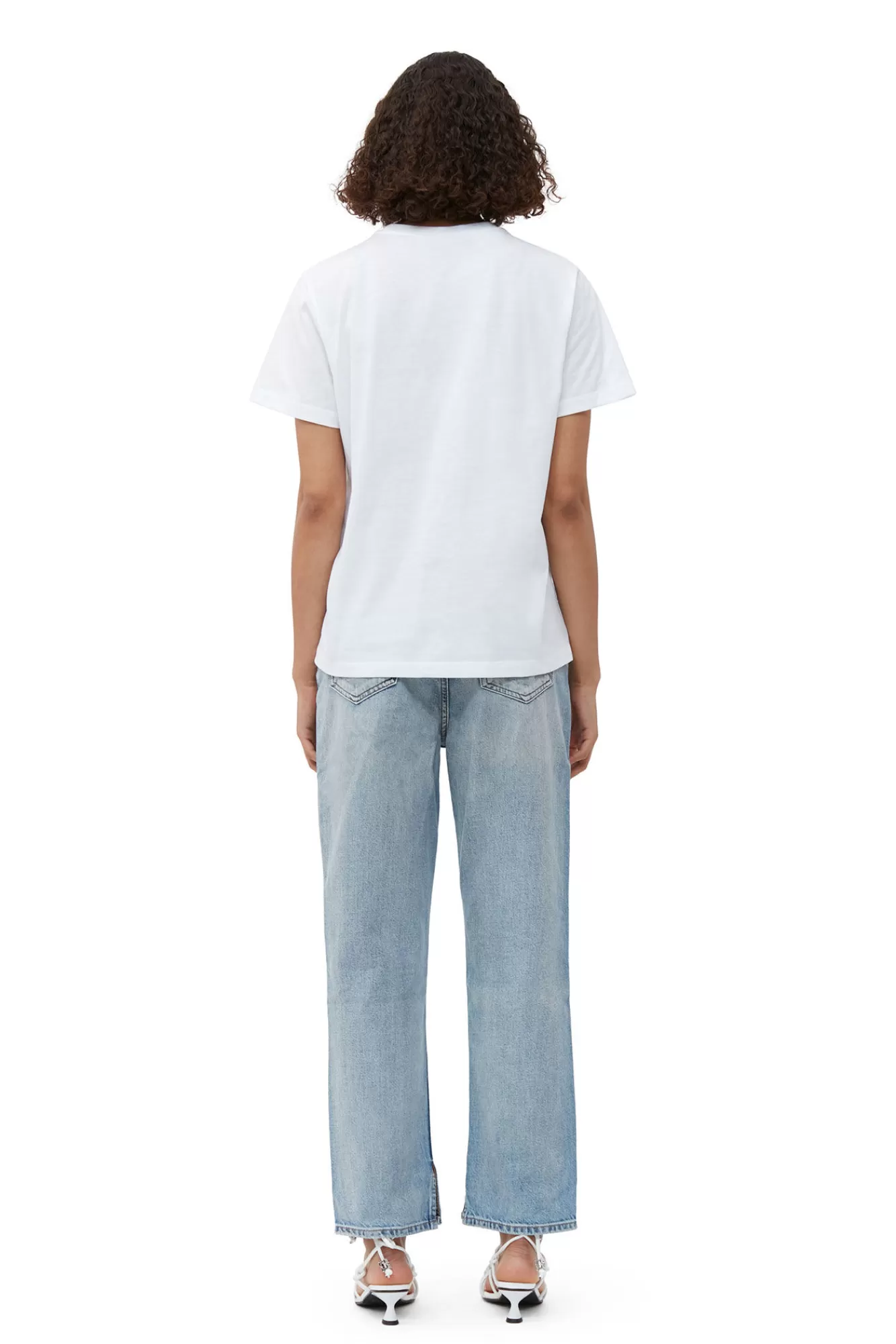 Relaxed Yellow Flower T-Shirt>GANNI Fashion