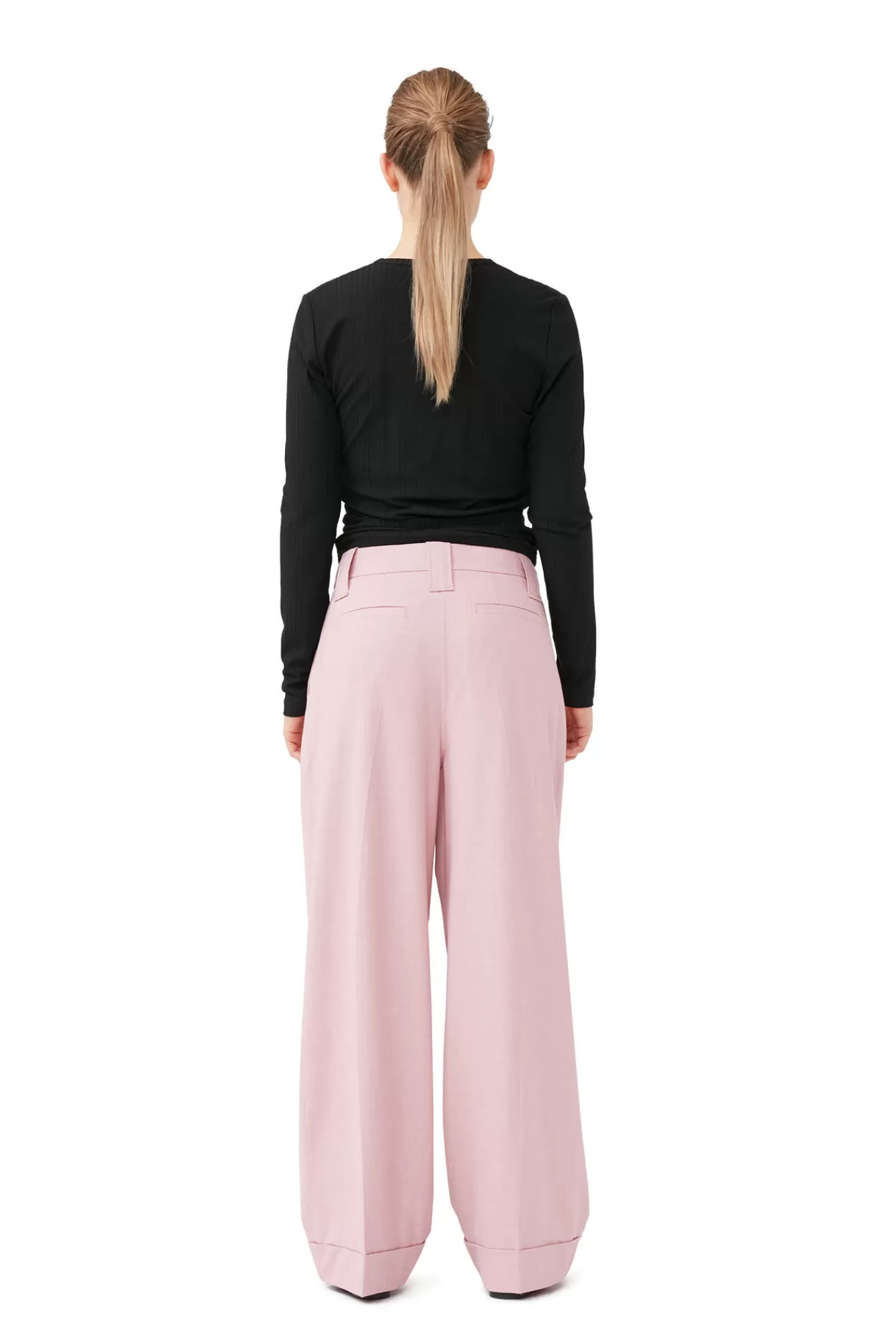 Rib Jersey Wrap Blouse>GANNI Sale