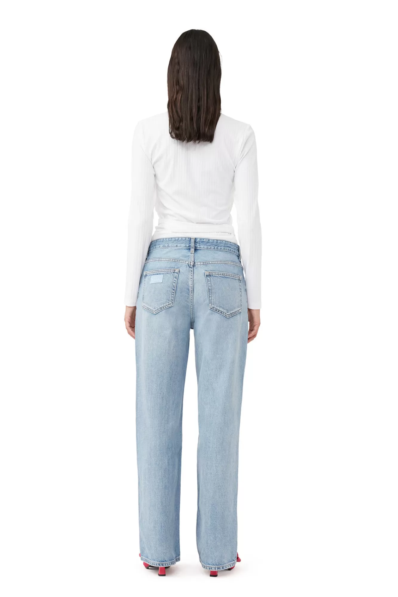 Rib Jersey Wrap Blouse>GANNI Clearance