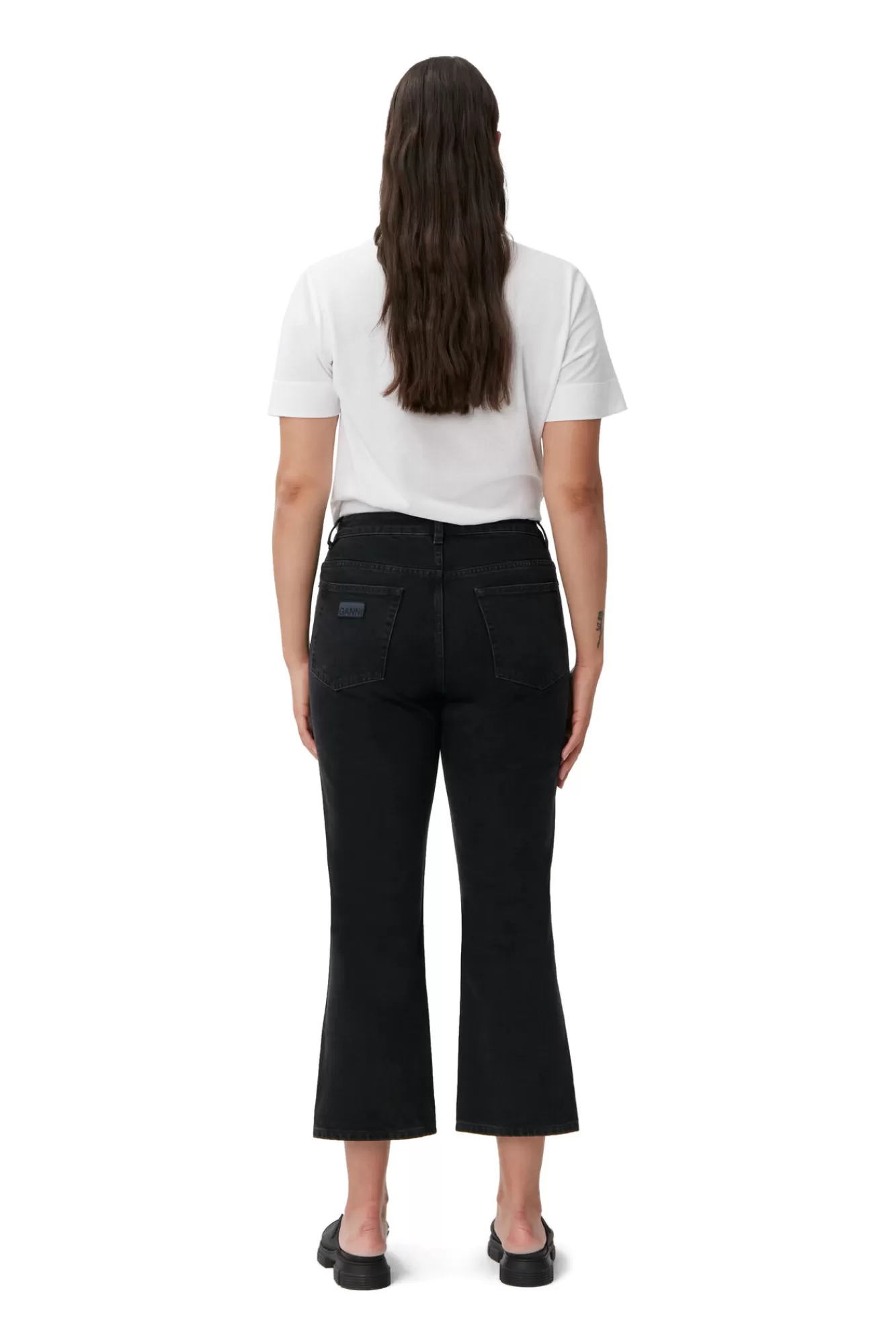 Rigid Denim Betzy Cropped>GANNI Best