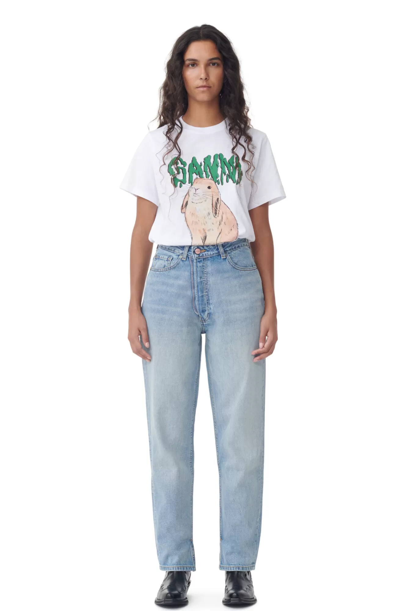 Rigid Denim Figni>GANNI Shop