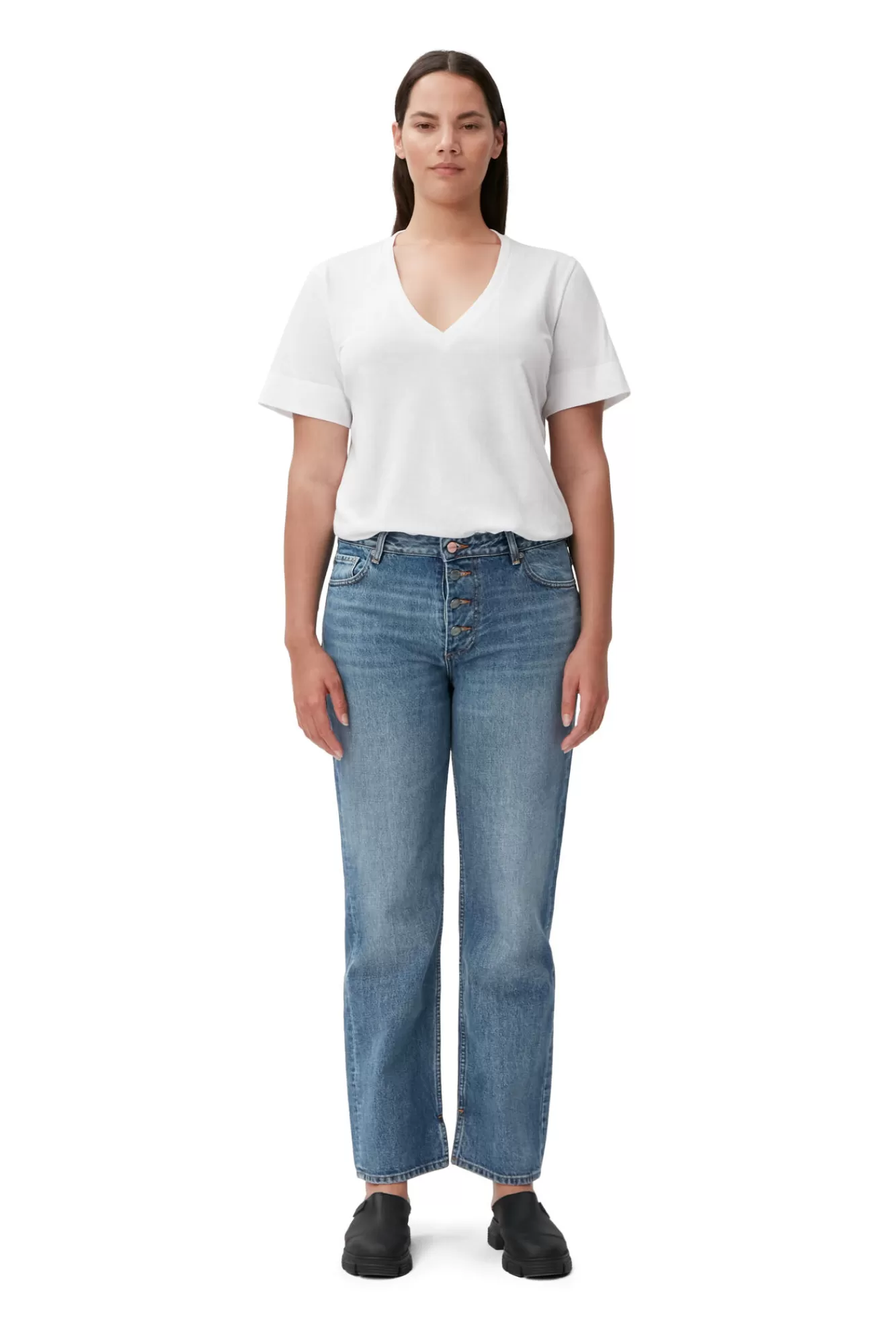 Rigid Denim Lovy>GANNI Cheap