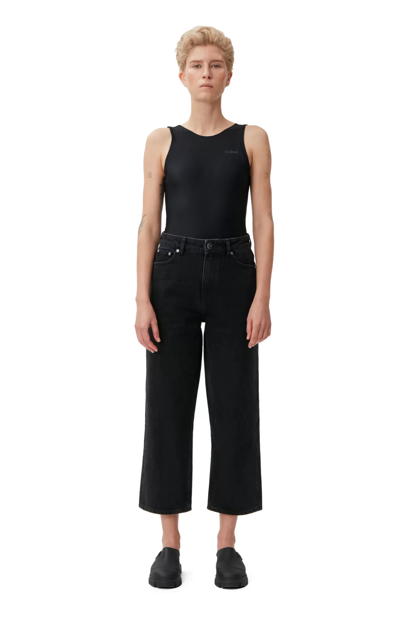 Rigid Denim Misy Cropped>GANNI Discount