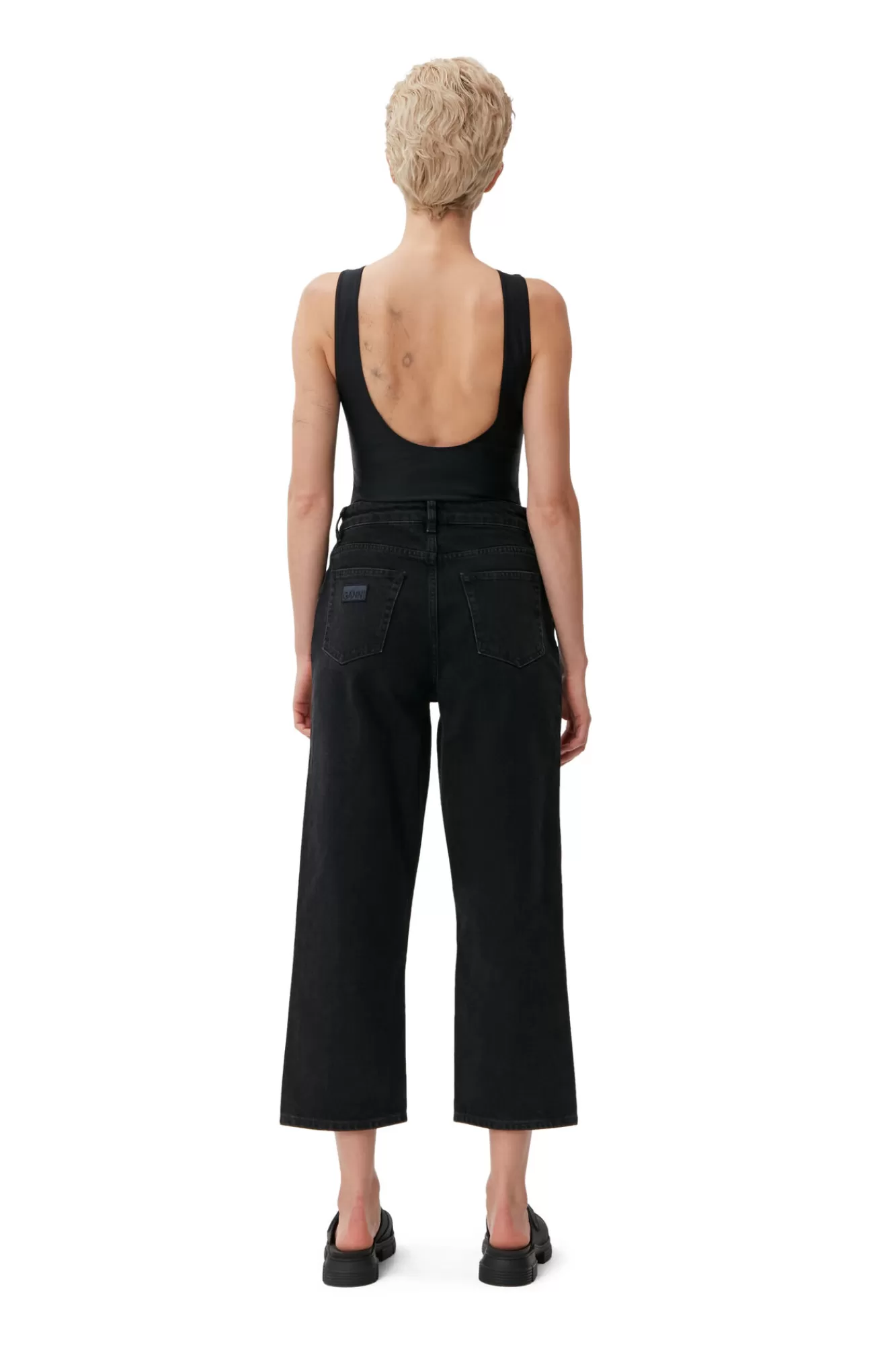 Rigid Denim Misy Cropped>GANNI Discount