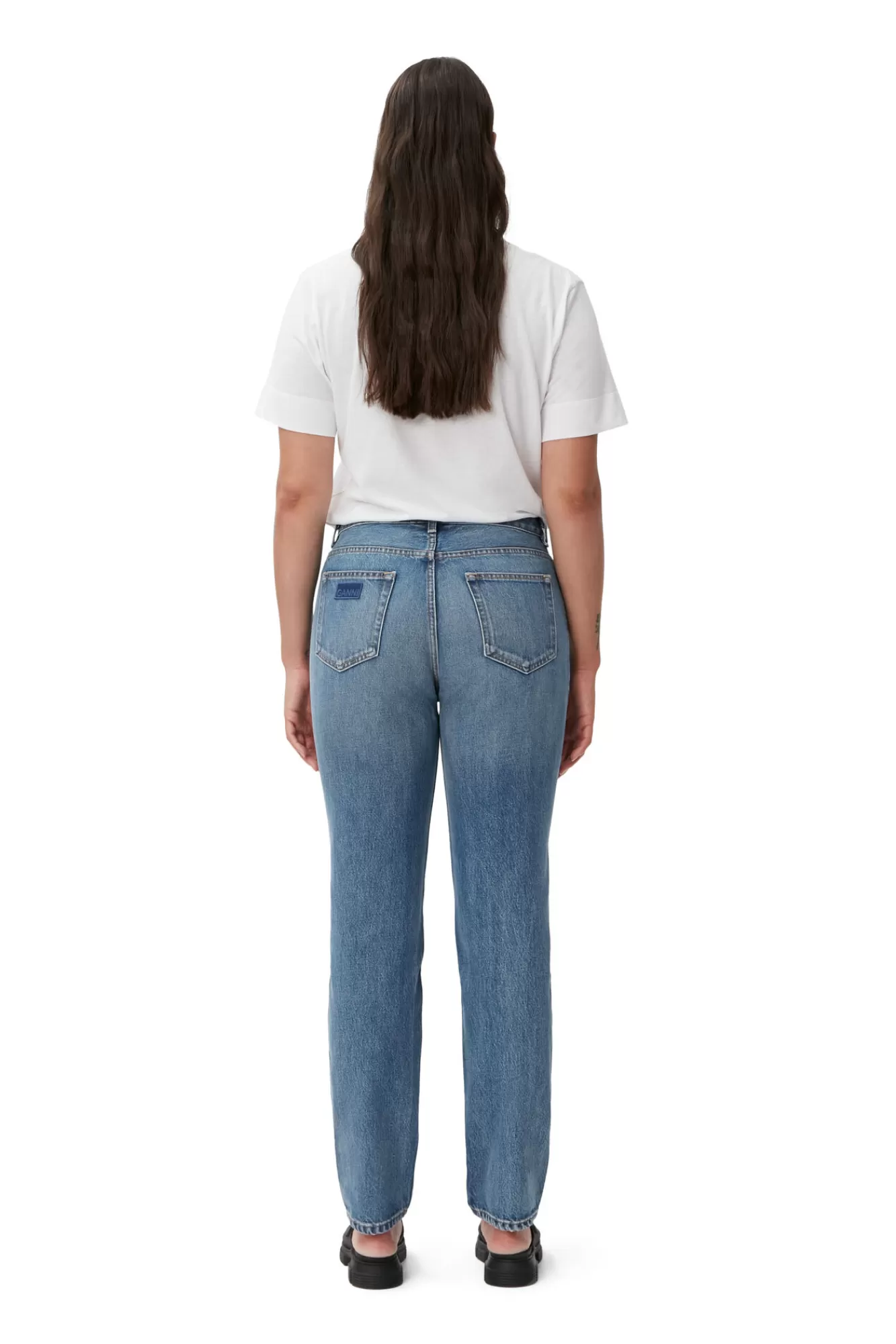 Rigid Denim Swigy>GANNI Best Sale