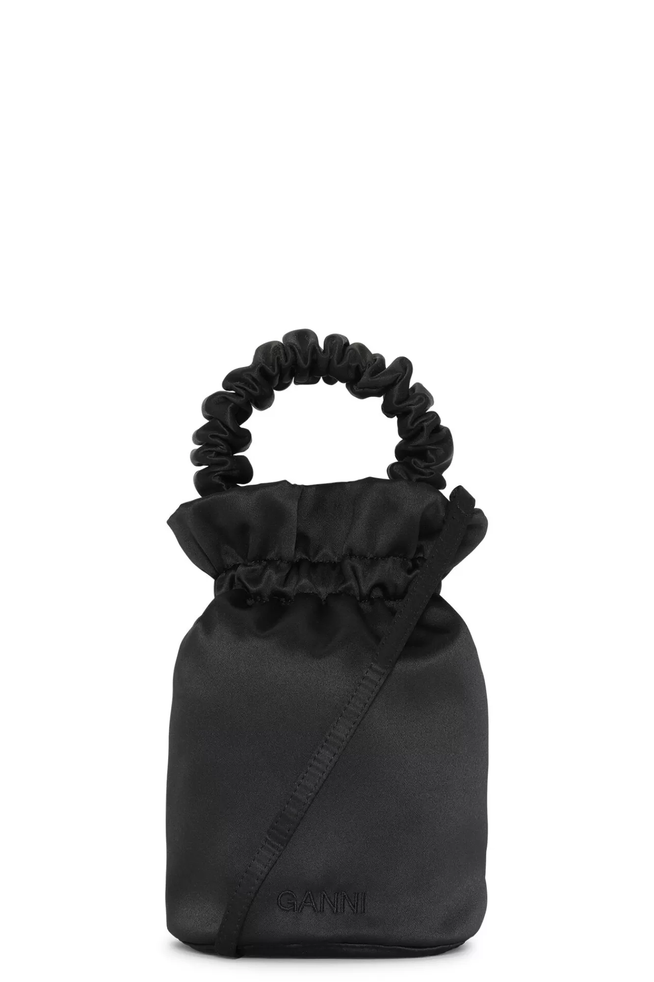 Ruched Top Handle Bag>GANNI Clearance