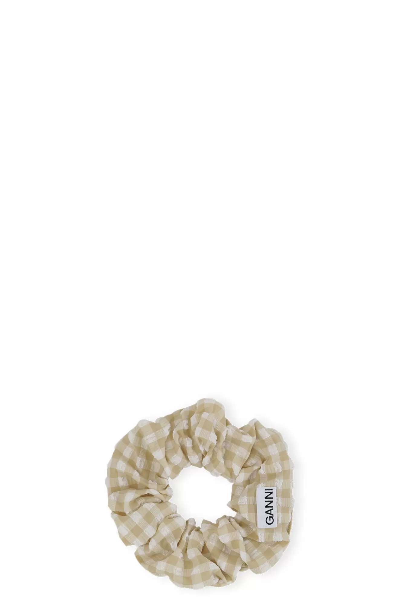 Seersucker Scrunchie>GANNI Shop