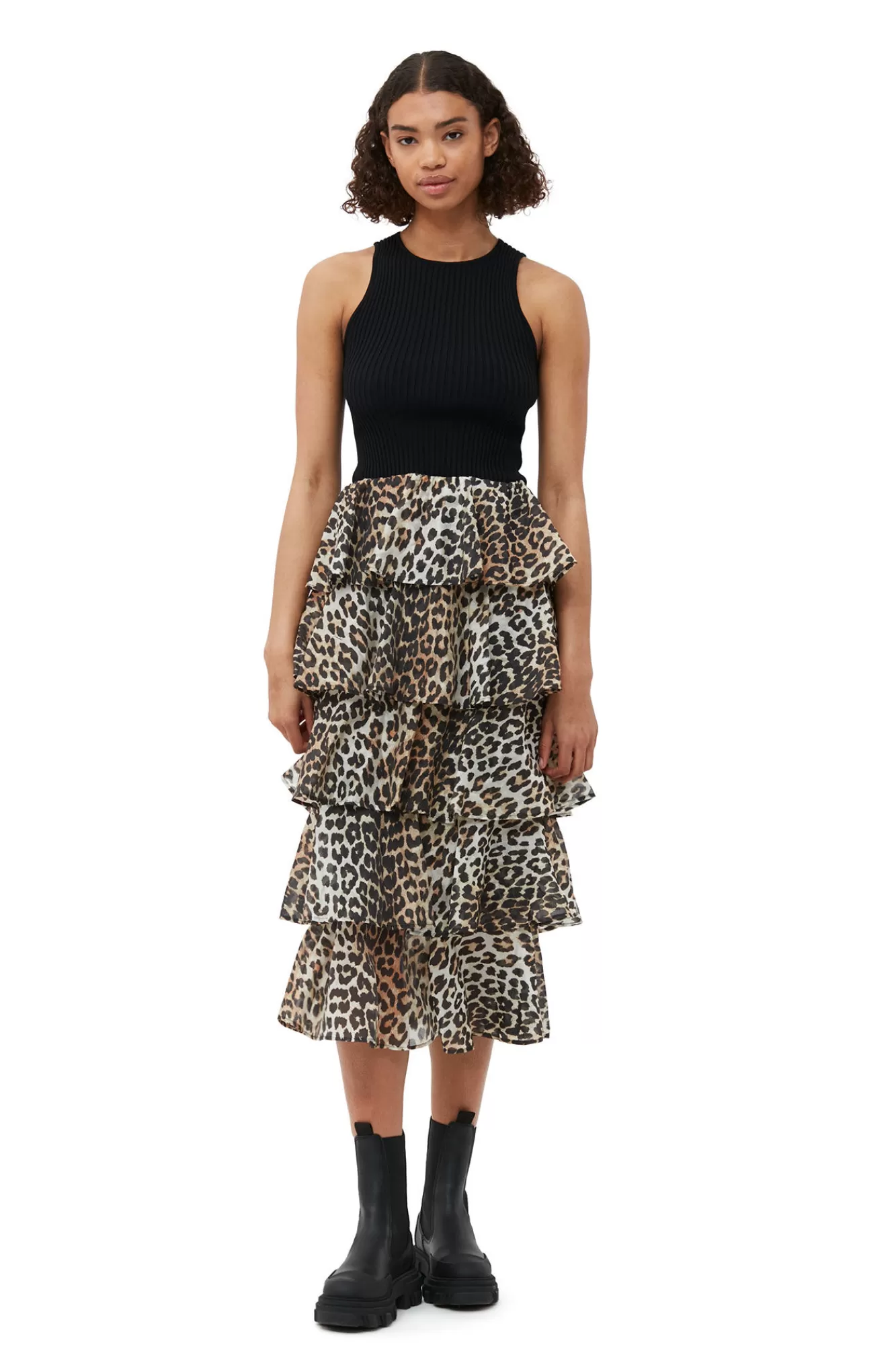 Sheer Voile Maxi Flounce Skirt>GANNI Sale